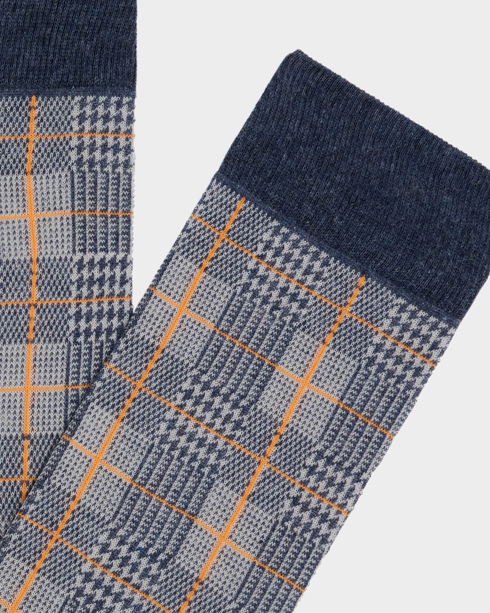 Men's Glen Plaid Crew Socks 1