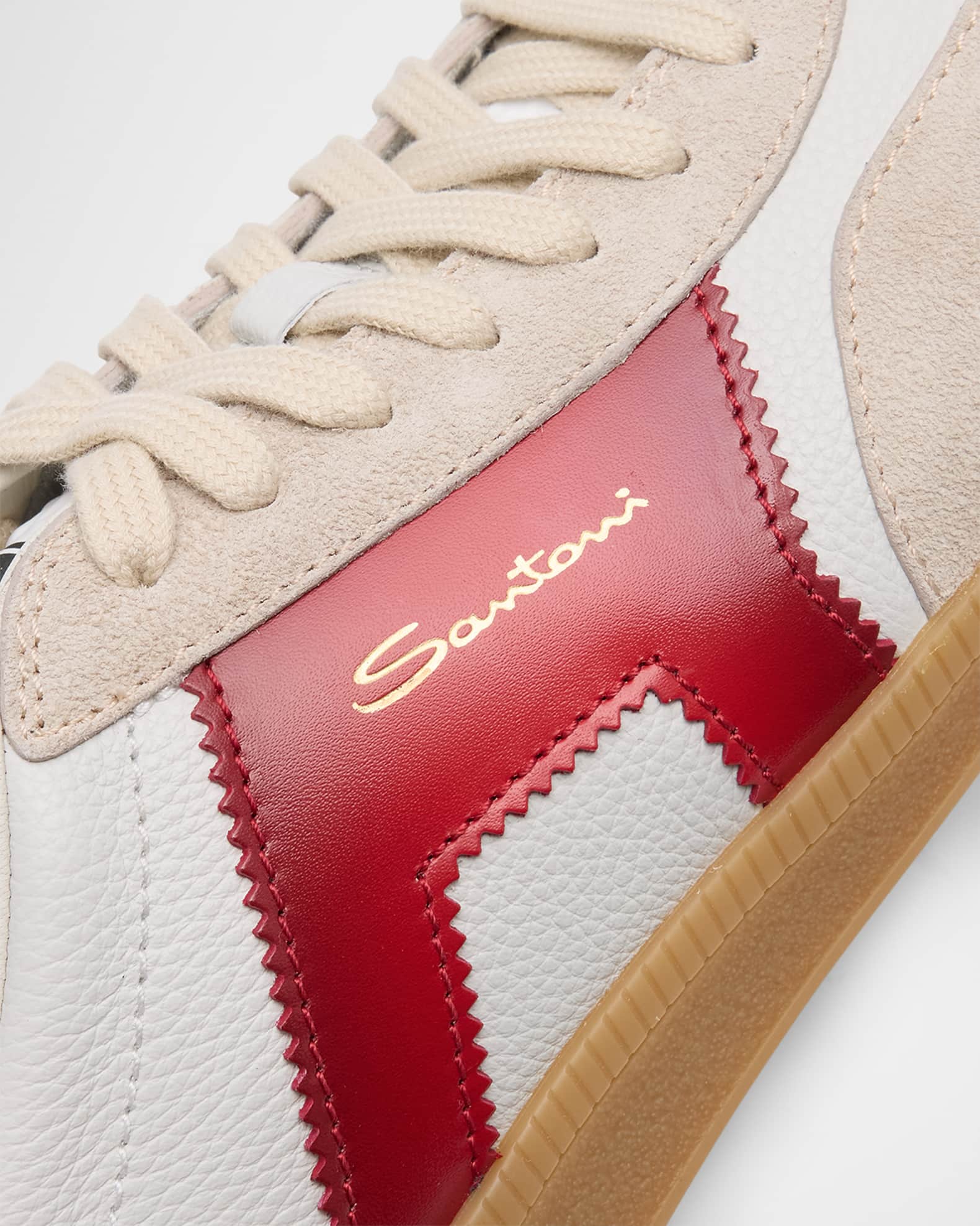スニーカー Santoni Sneakers Santoni Men's Olympic Leather Low-Top Sneakers | Neiman Marcus