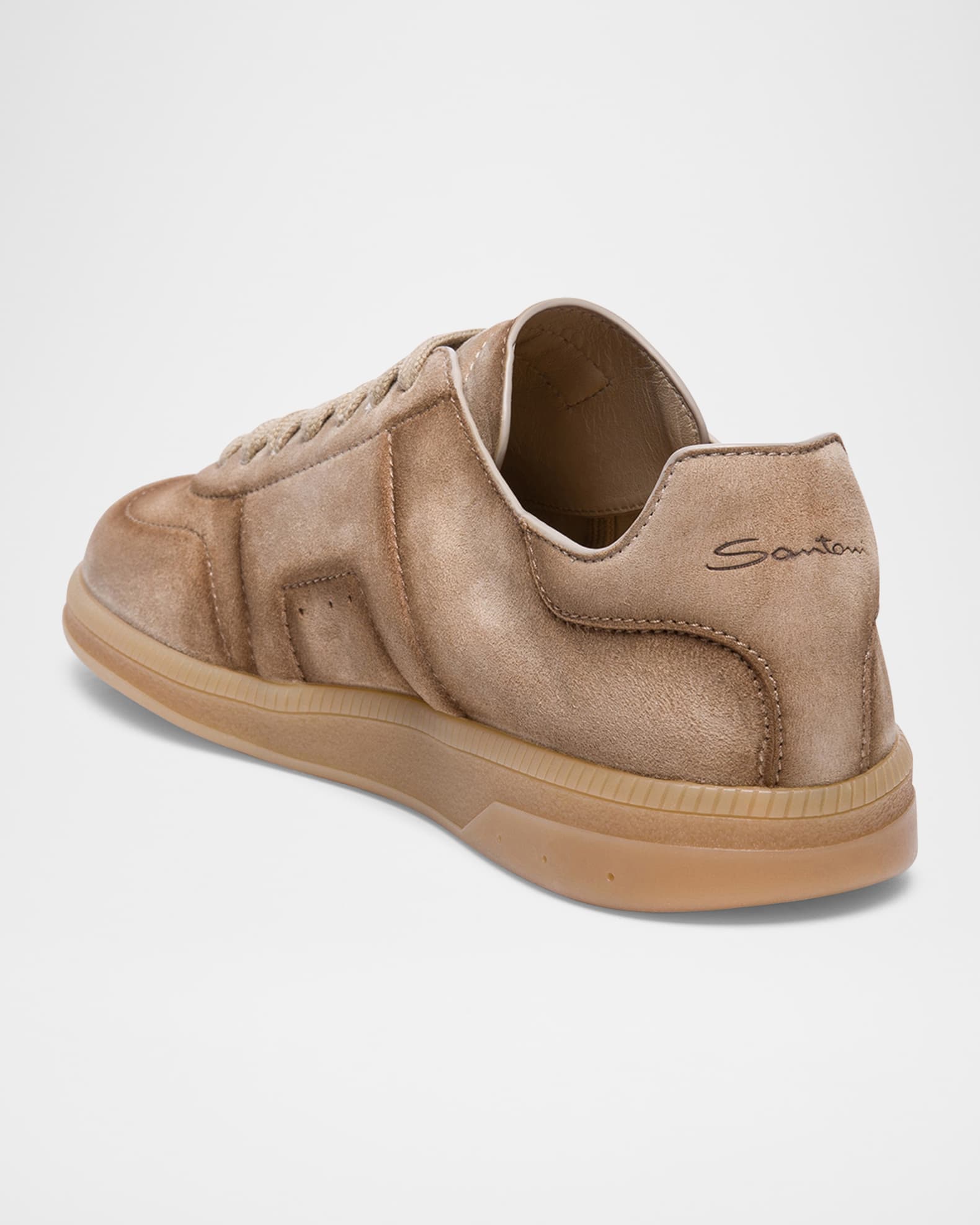 スニーカー Santoni Dbs Oly Suede Sneakers With Double Buckle Detail Santoni Dbs Oly Suede Sneakers With Double Buckle Detail in