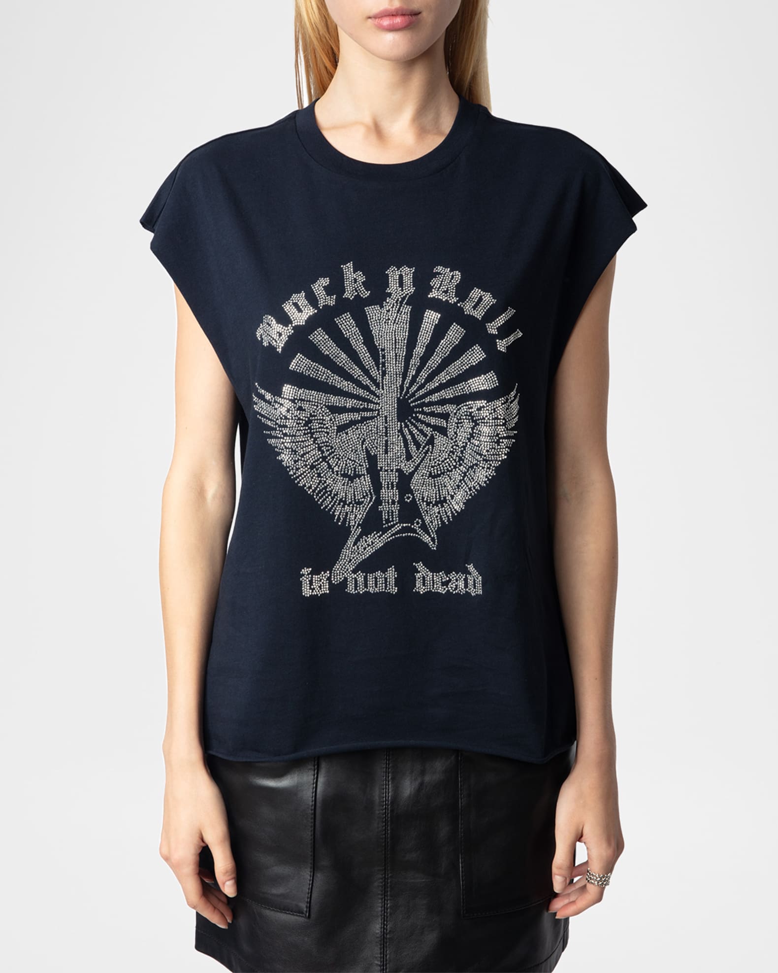 ZADIG & VOLTAIRE フレア Tシャツ JWTS026900 CARBONE Zadig & Voltaire Walk Amour T-Shirt | Jules B
