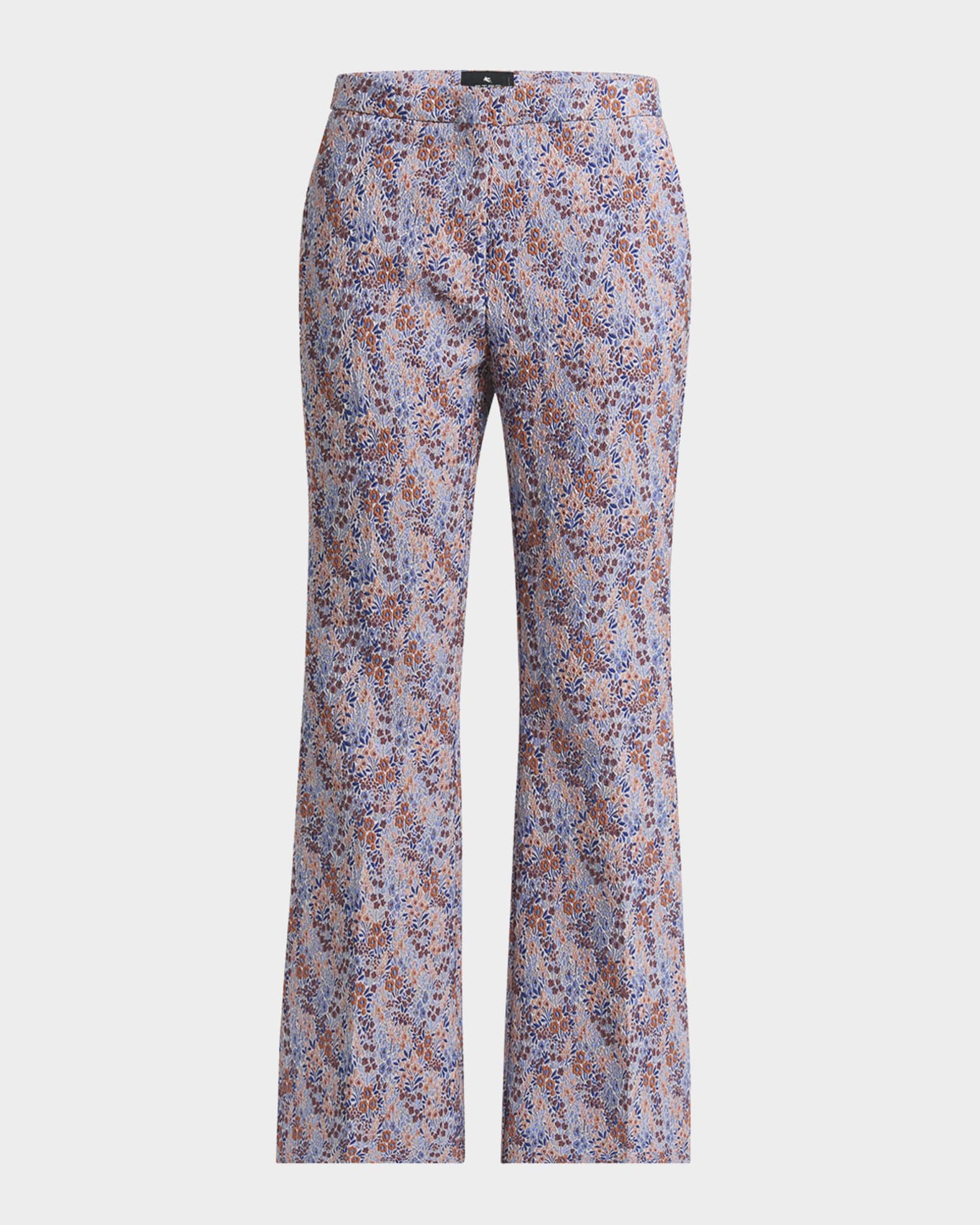 Etro Fiorellino Lace Jacquard Flare Trousers | Neiman Marcus