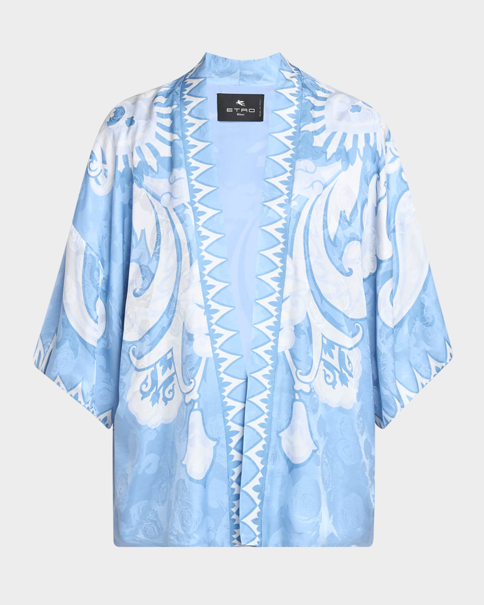 Kesa Jacquard Summer Paisley Silk Robe 0