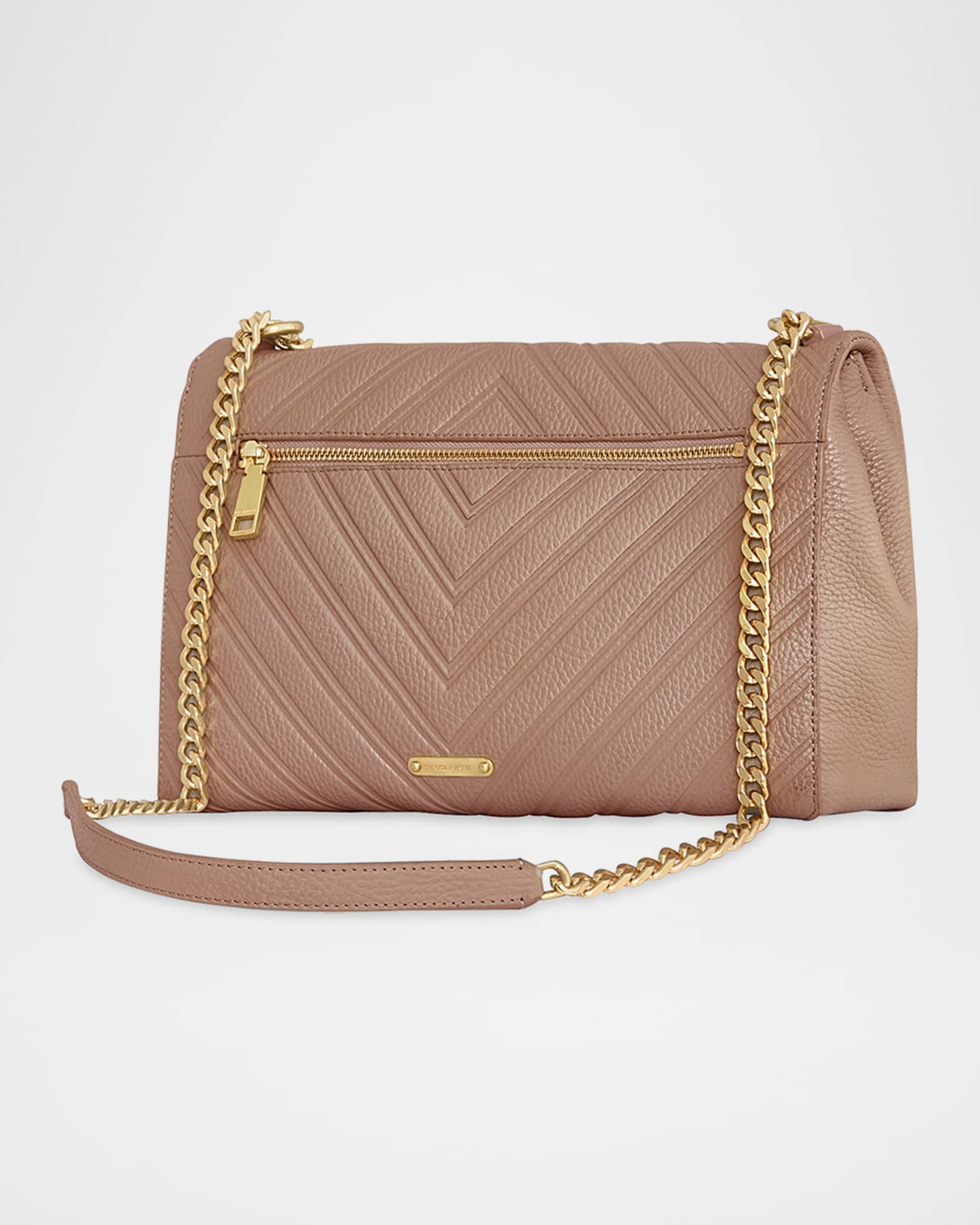 Edie Large Embossed Leather Shoulder Bag 1