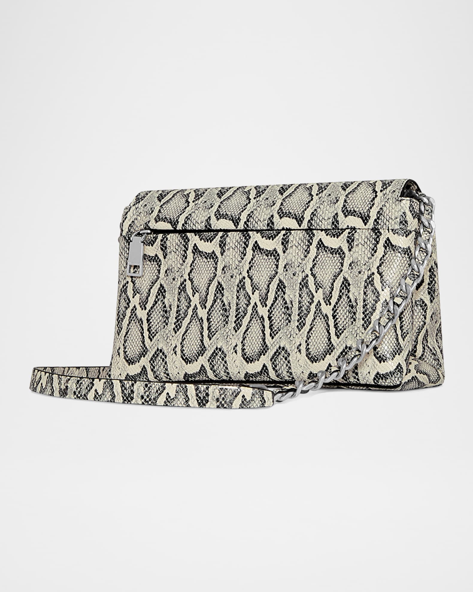 G Snake Printed Leather Crossbody Bag 1
