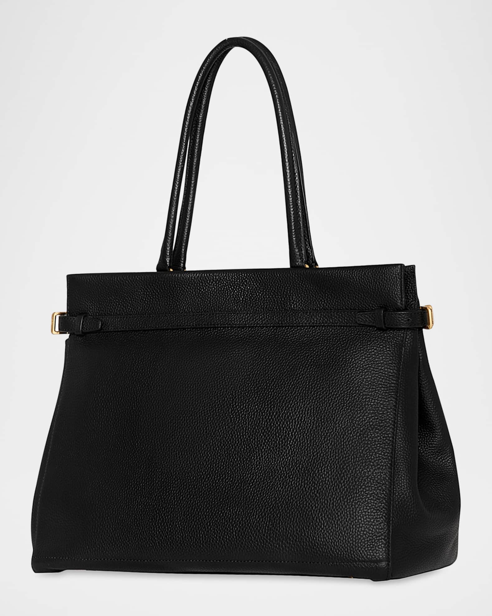 Insider Pebbled Leather Tote Bag 1