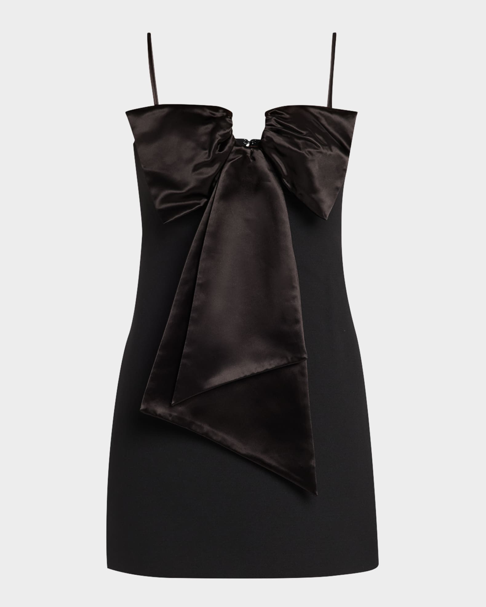 Bow Sleeveless Mini Dress 0