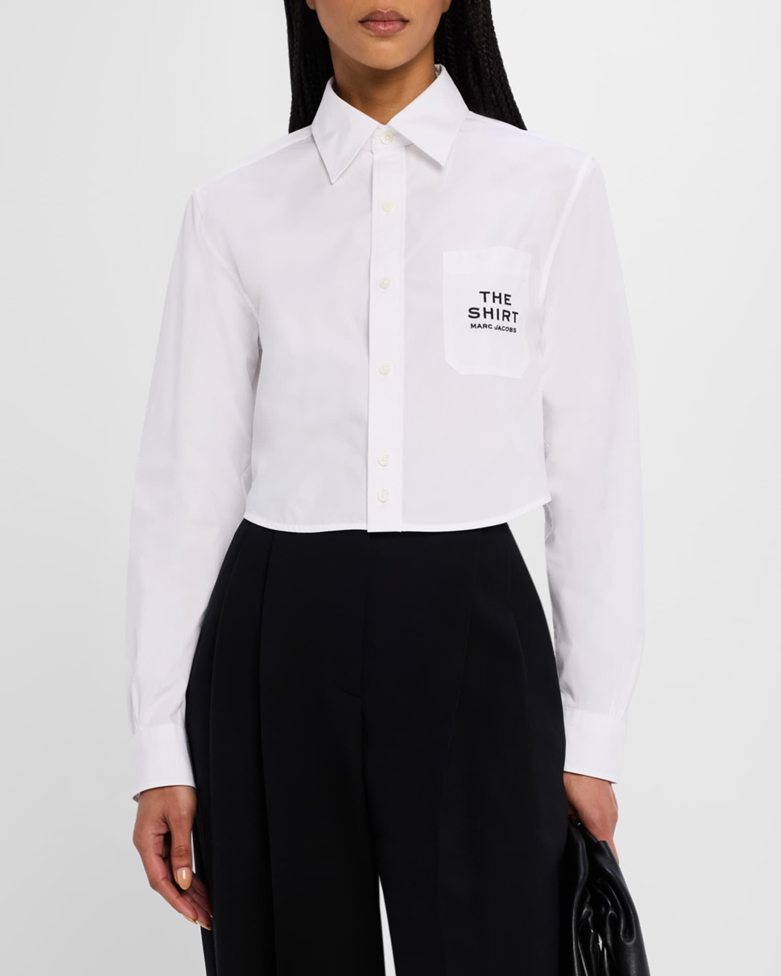 Marc Jacobs The Cropped Femme Shirt | Neiman Marcus