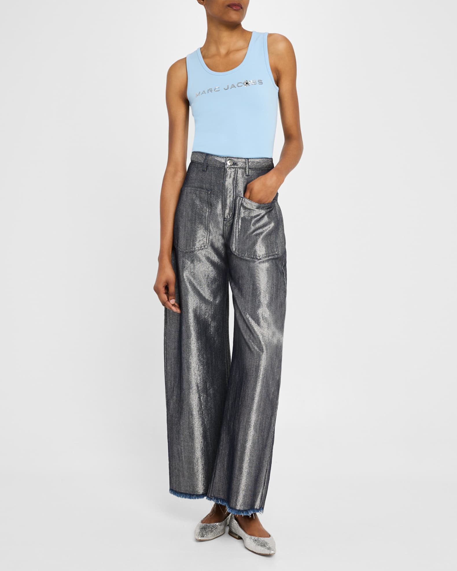 Sequined Daisy Logo Tank Top 1