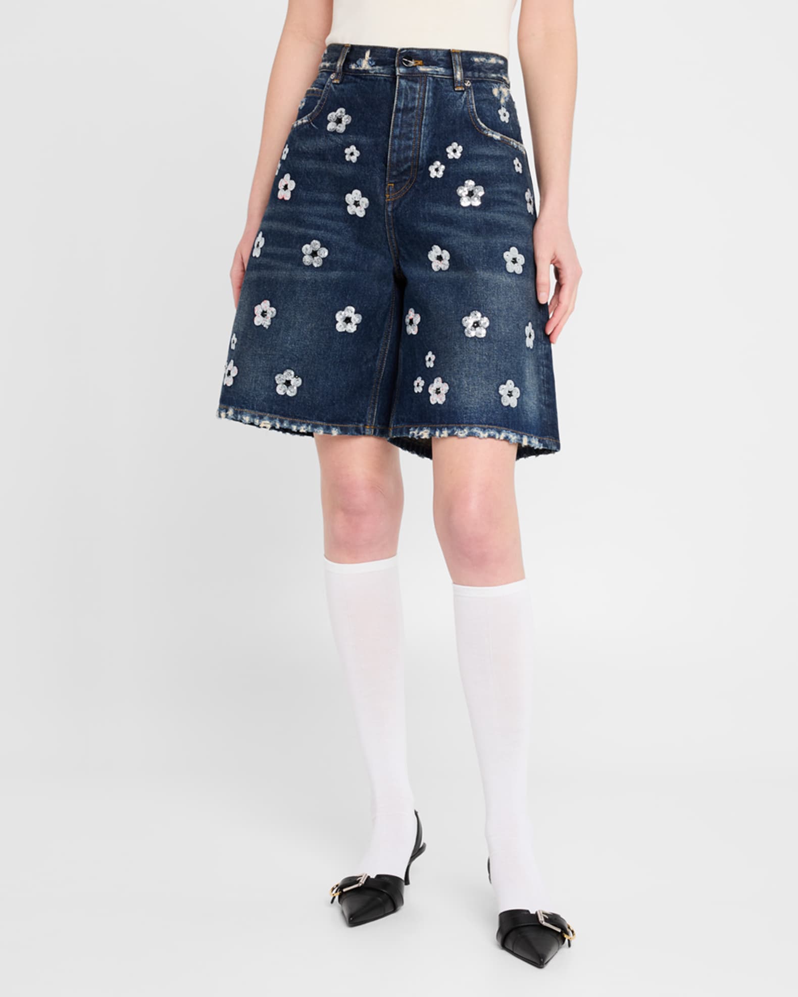 MARC JACOBS シークイン デイジー ワイド レッグ ショーツ Marc Jacobs ザ シークイン デイジー ワイドレッグ ショート