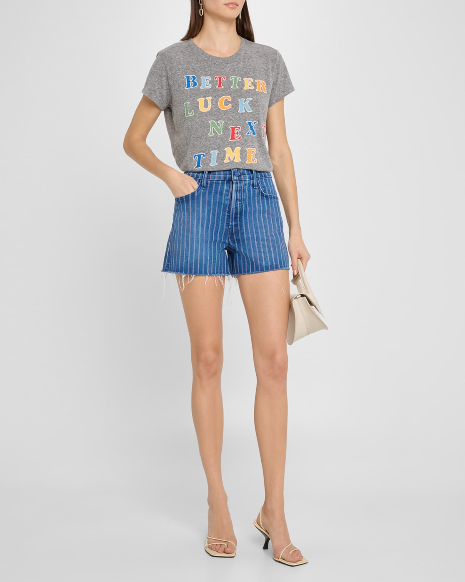 The Skipper Short N Long Fray Denim Shorts 1