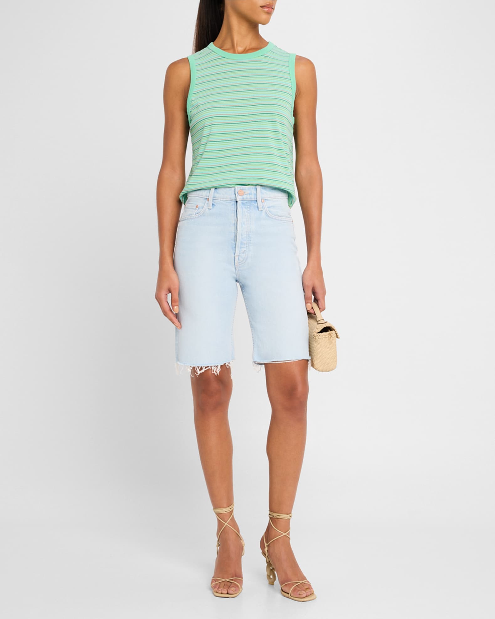 The High-Waist Rider Bermuda Short Fray Shorts 1