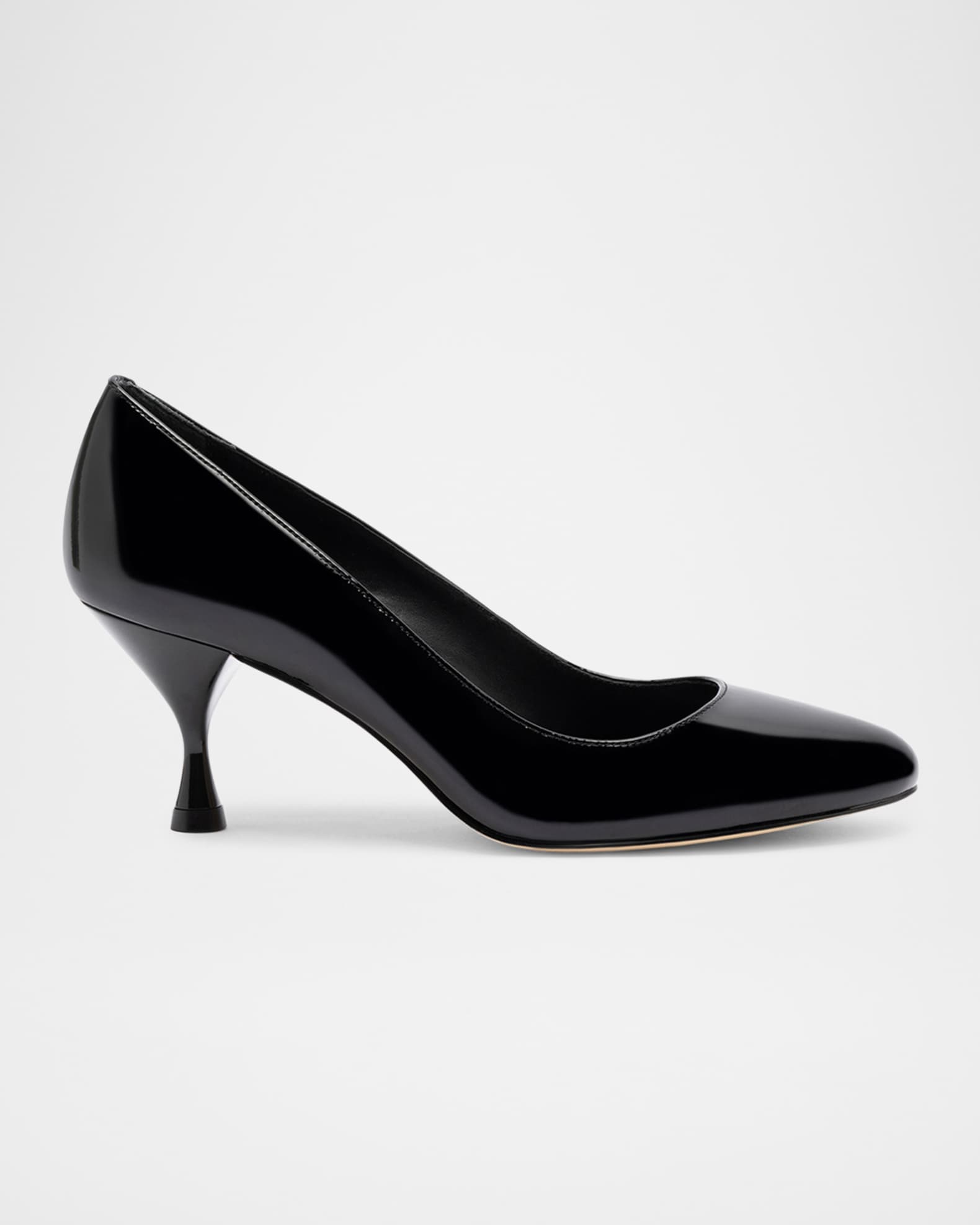 Patent leather pumps low heel store