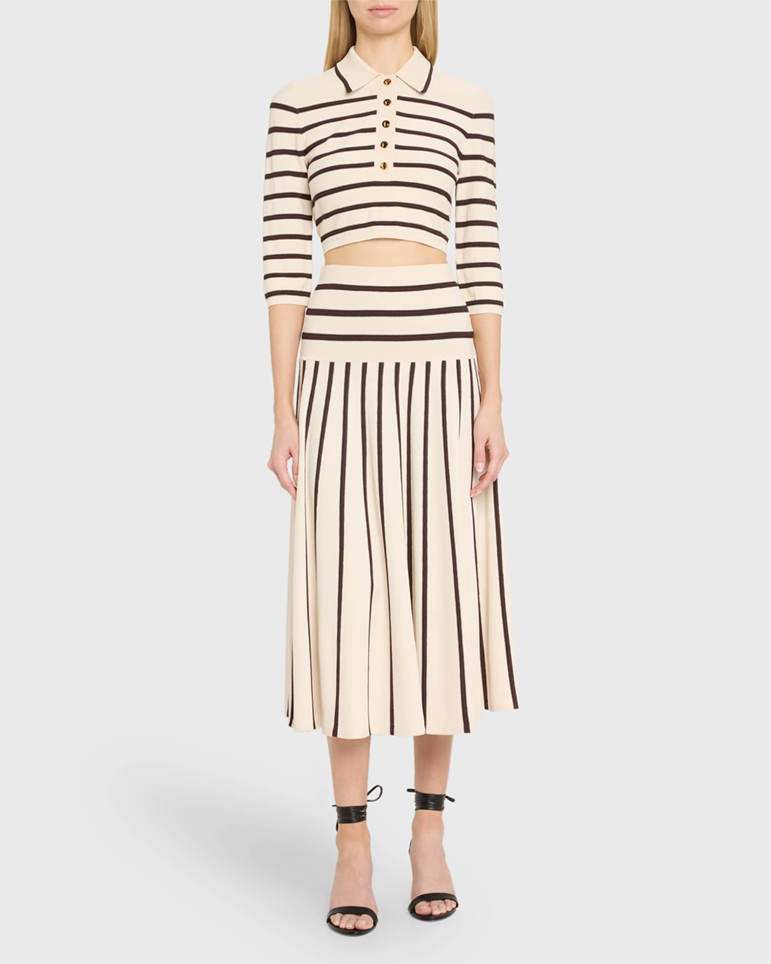 Illuminate Stripe Polo Top 1