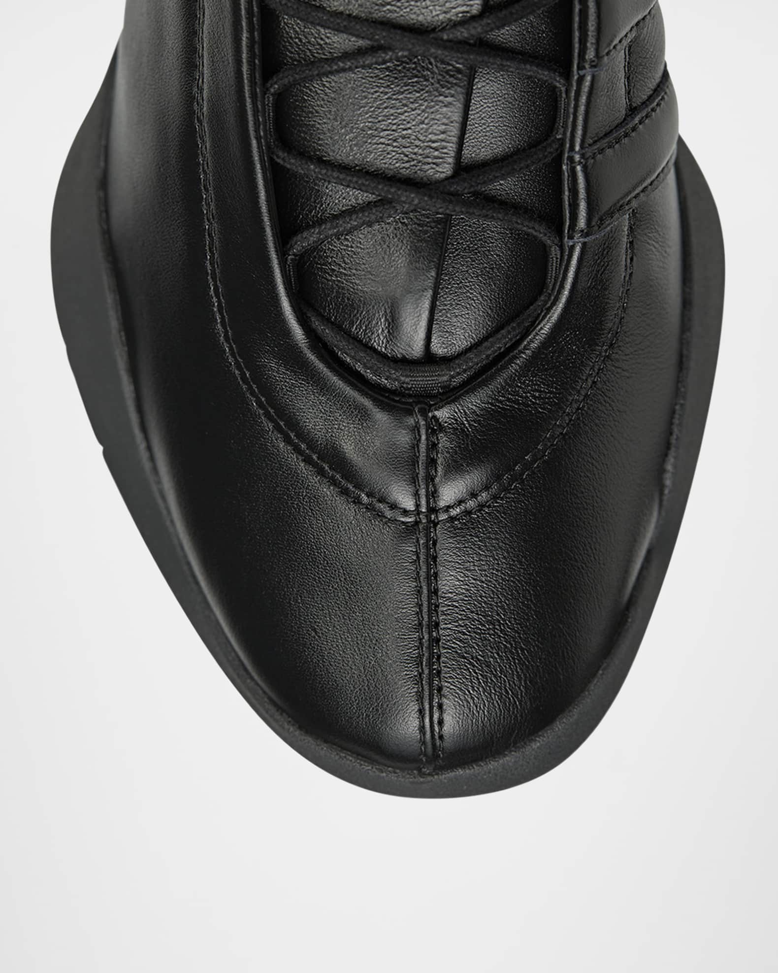 Y-3 Men's Regu Leather Low-Top Sneakers | Neiman Marcus
