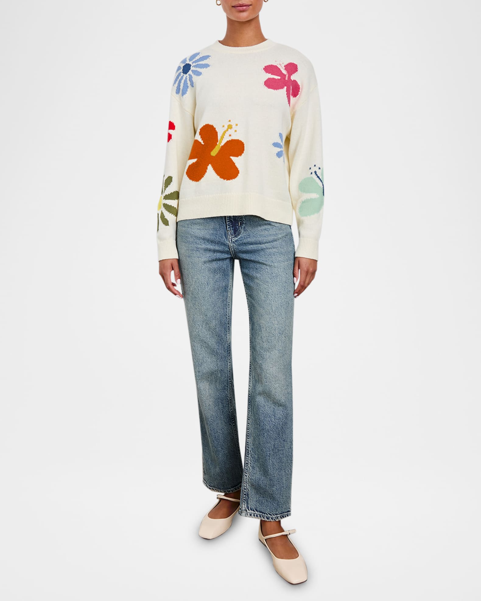 Zoey Floral Crewneck Sweater 1