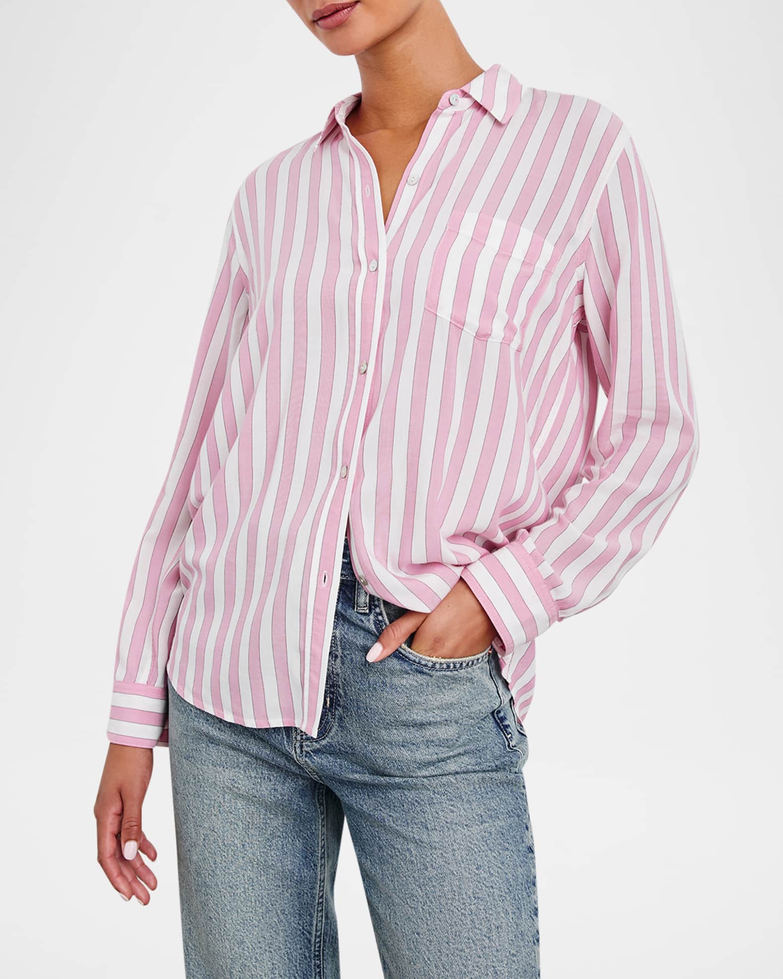 Wren Striped Button-Front Shirt 1