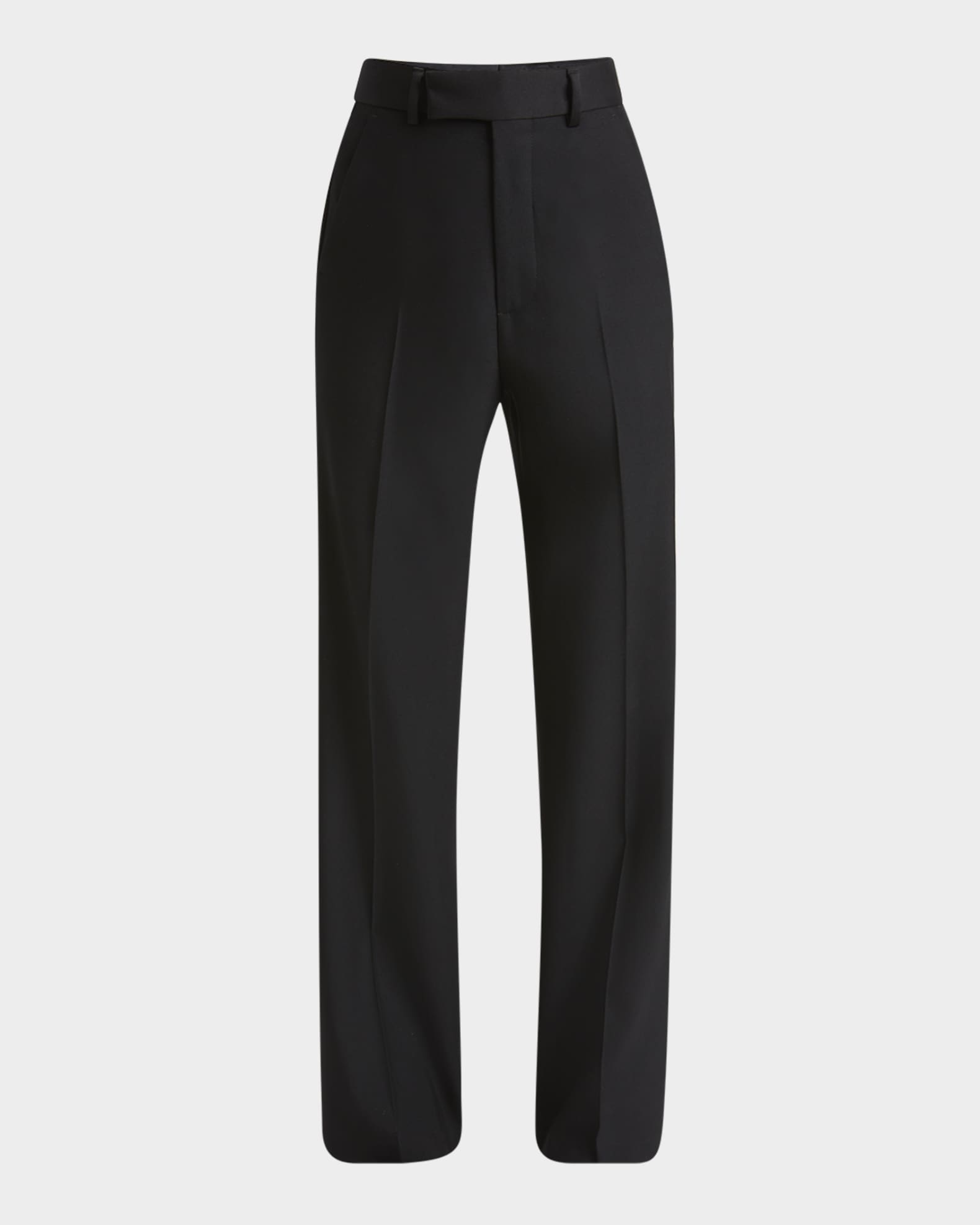 Men's Creased Wool Flare Pants 0