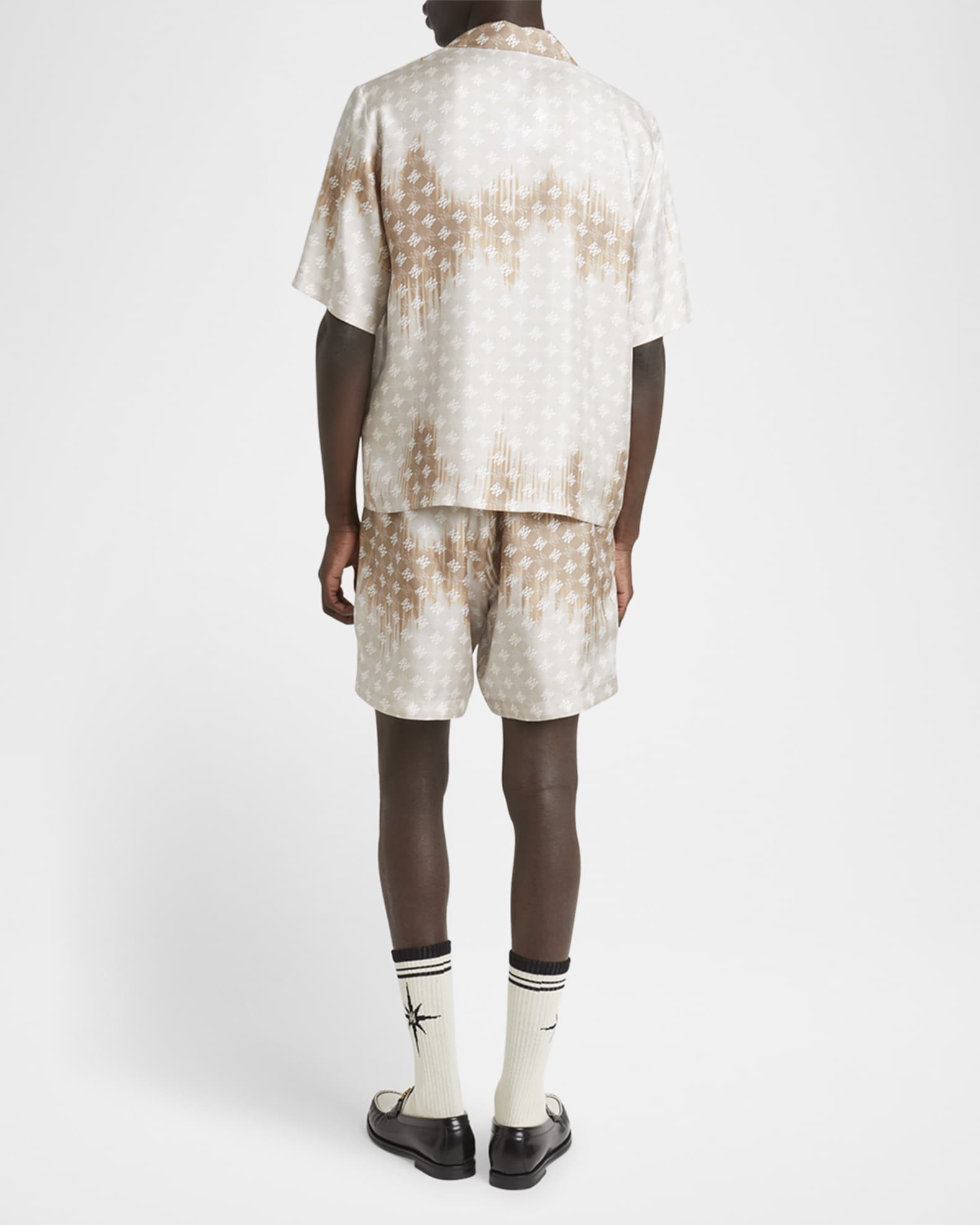 Amiri Men's MA Quad Bleached Camp Shirt | Neiman Marcus
