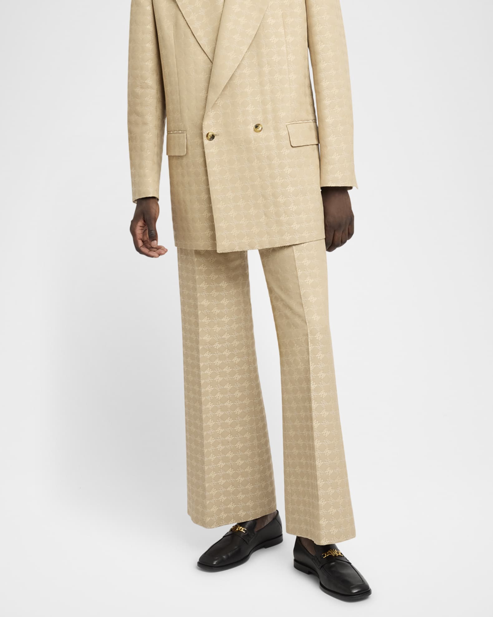 Men's MA Quad Jacquard Flare Trousers 1
