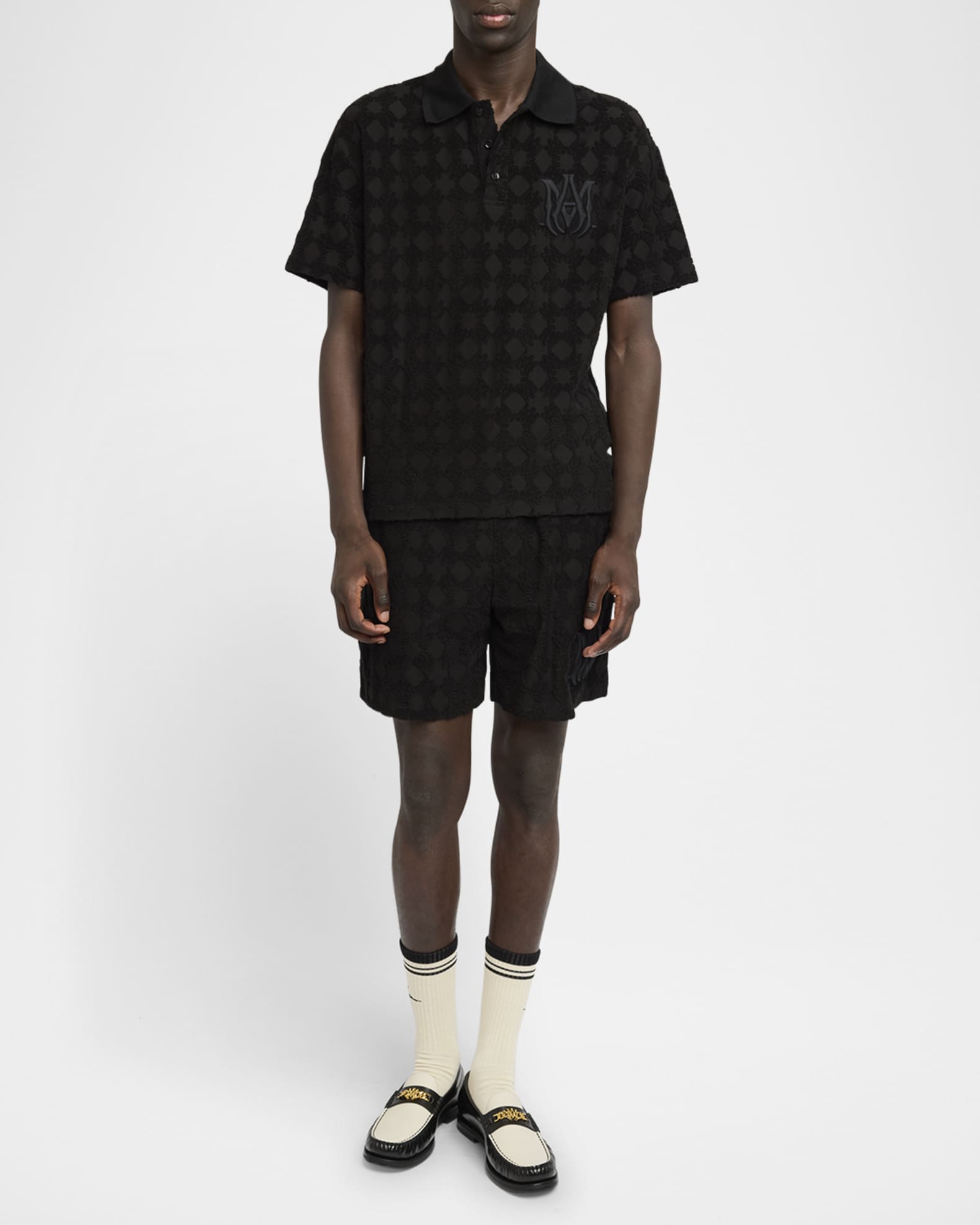 【AMIRI】MA クワッドタオルポロ Amiri MA Quad Toweling Polo Shirt | Saks Fifth Avenue