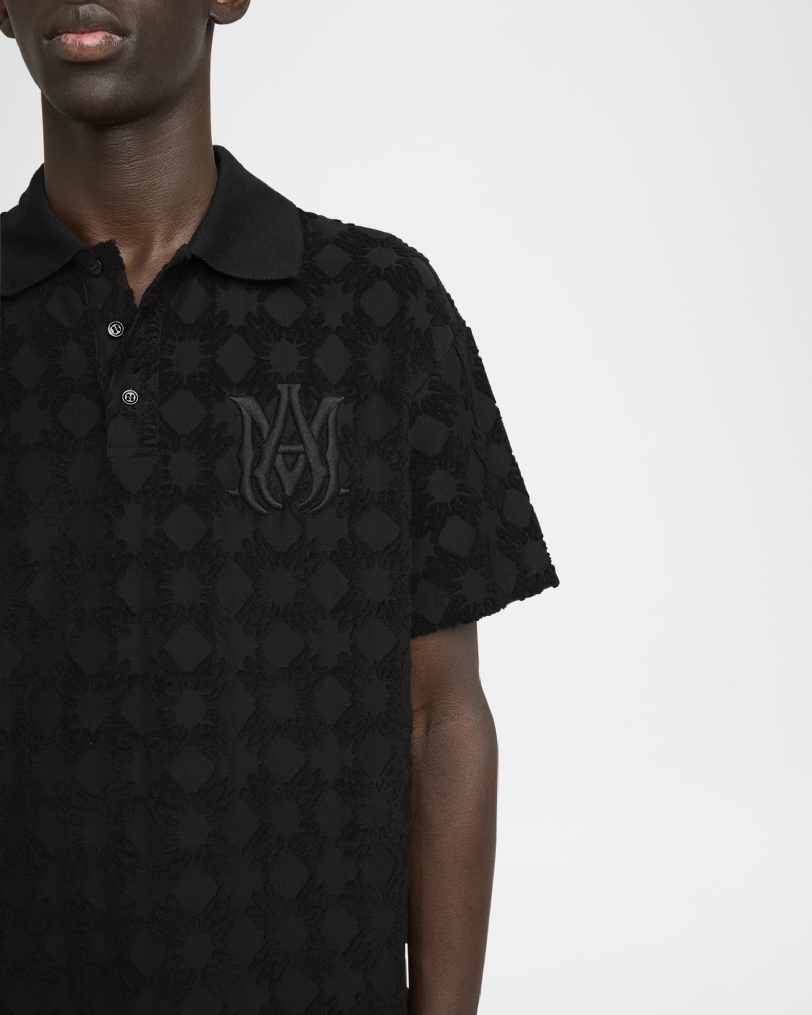 【AMIRI】MA クワッドタオルポロ Amiri Men's MA Quad Toweling Polo Shirt | Neiman Marcus