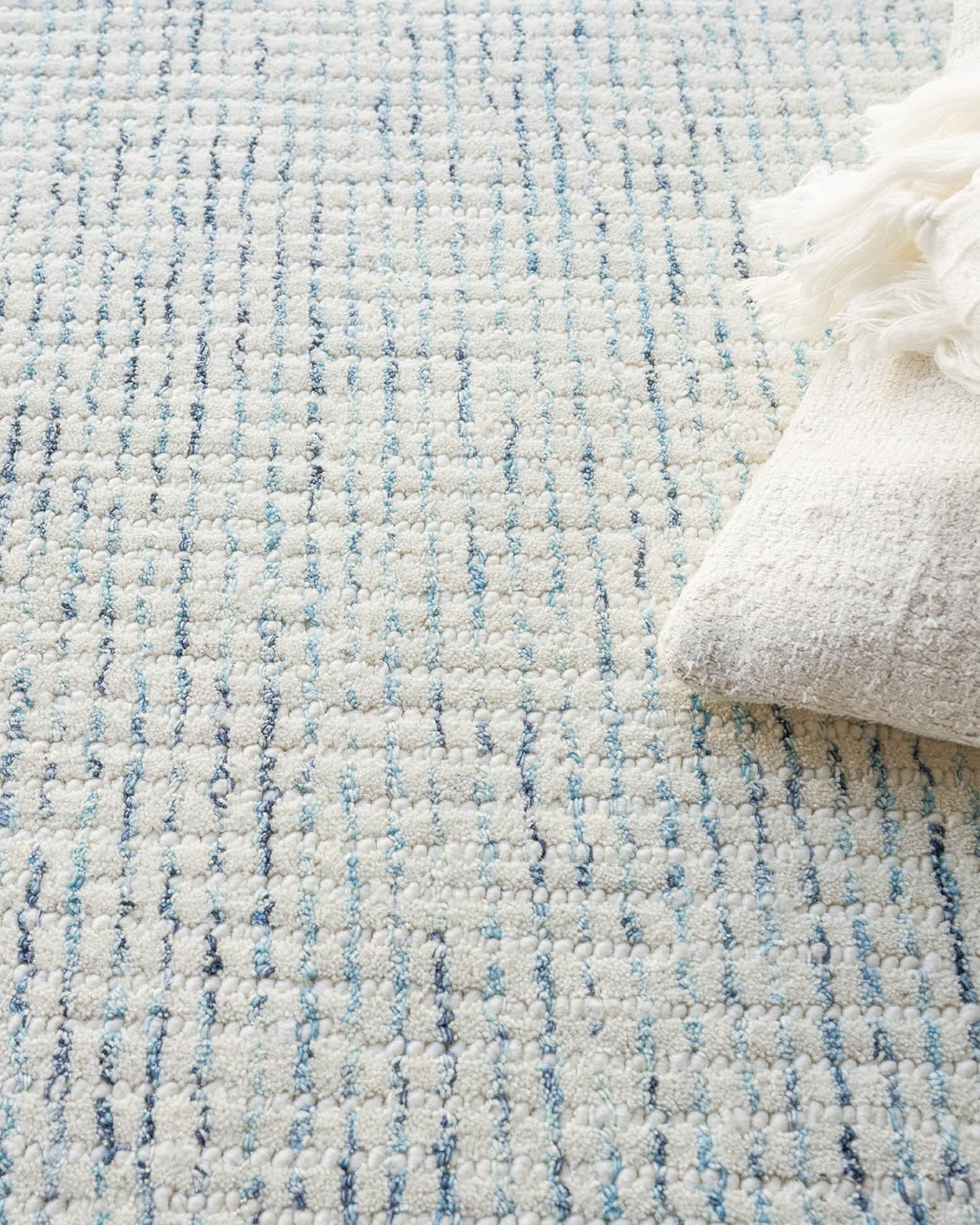 Key West Hand-Tufted Ivory/Blue Rug 1