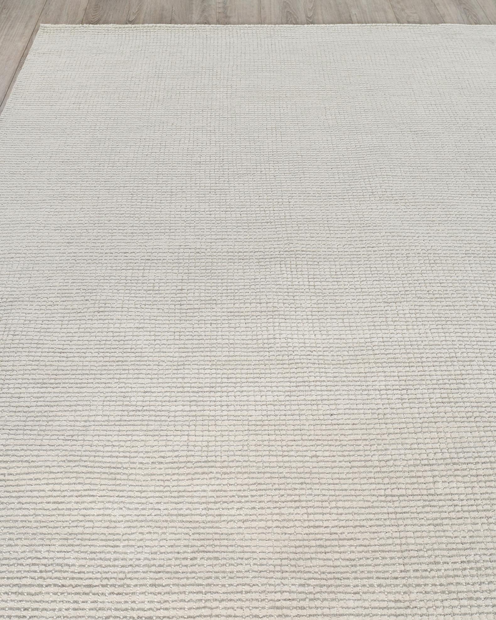 Key West Hand-Tufted Light Silver Rugs | Neiman Marcus