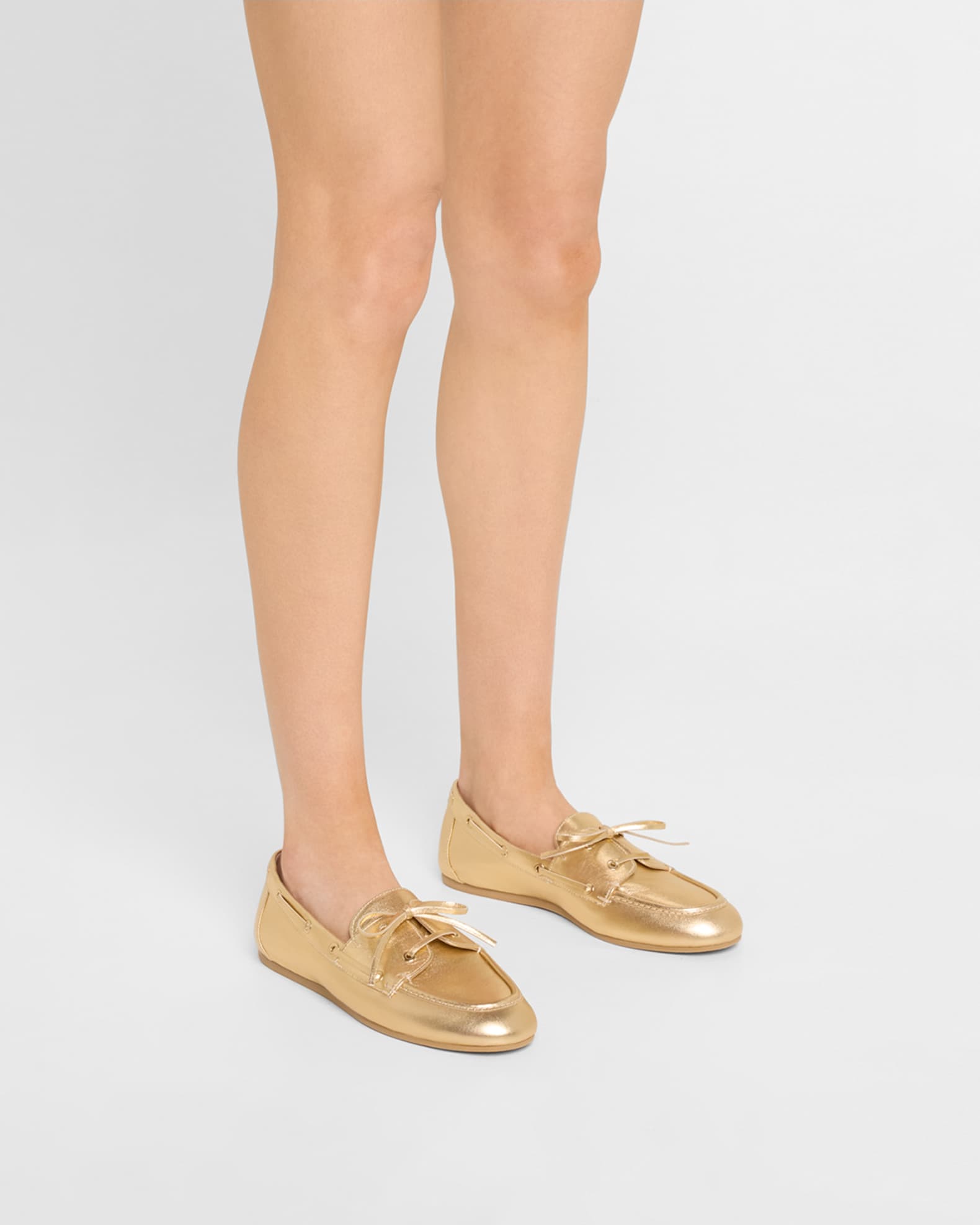 Tinsley Metallic Boat Loafers 1