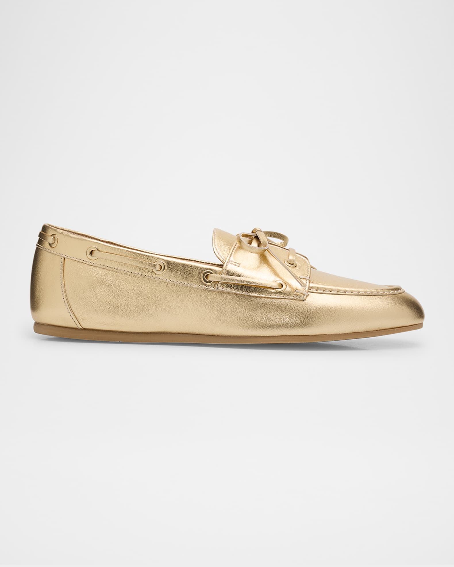 Tinsley Metallic Boat Loafers 0