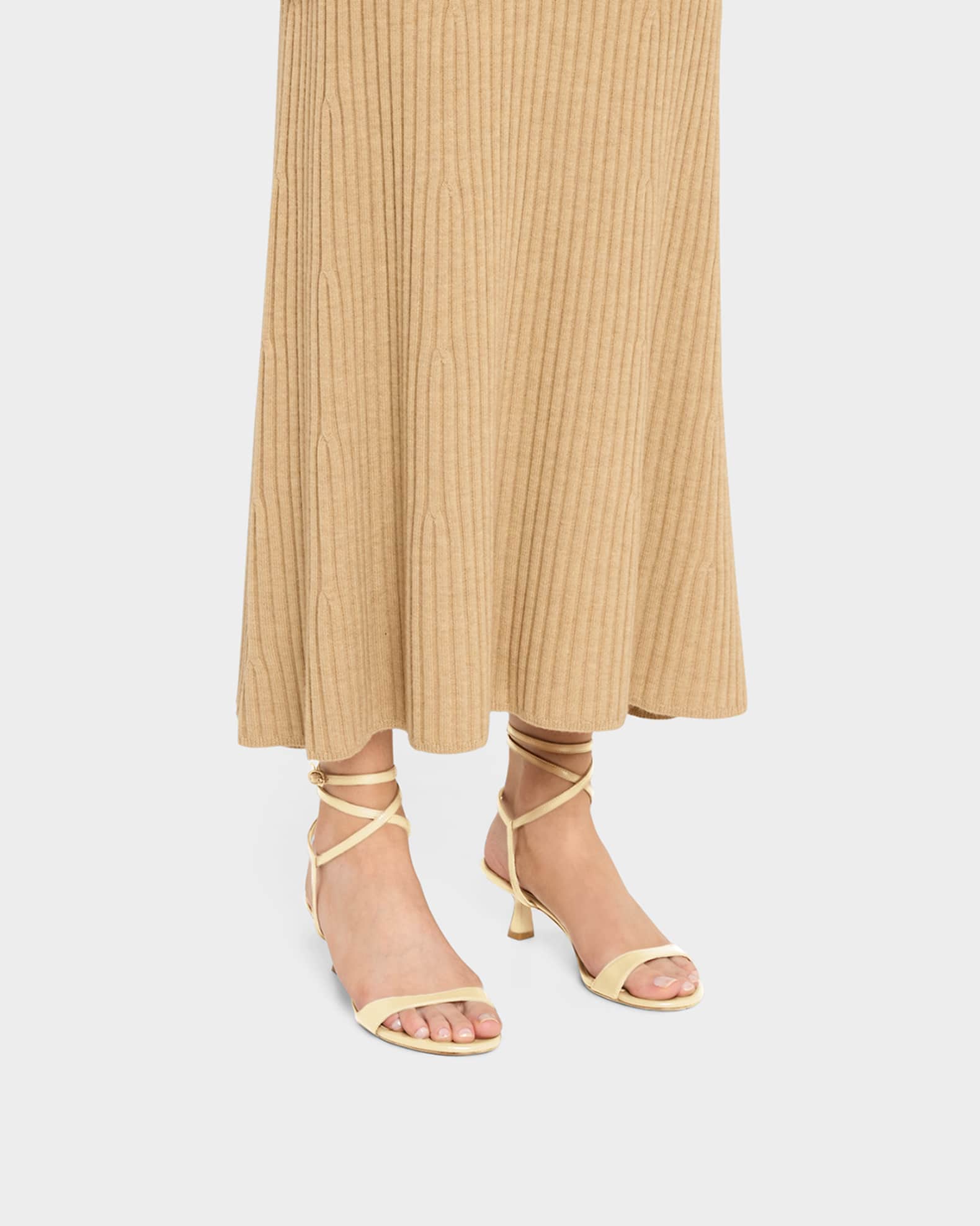 サンダル・ミュール Stuart Weitzman 'Nudist Wrap' sandals Stuart Weitzman Nudist Metallic Ankle-Wrap Sandals | Neiman