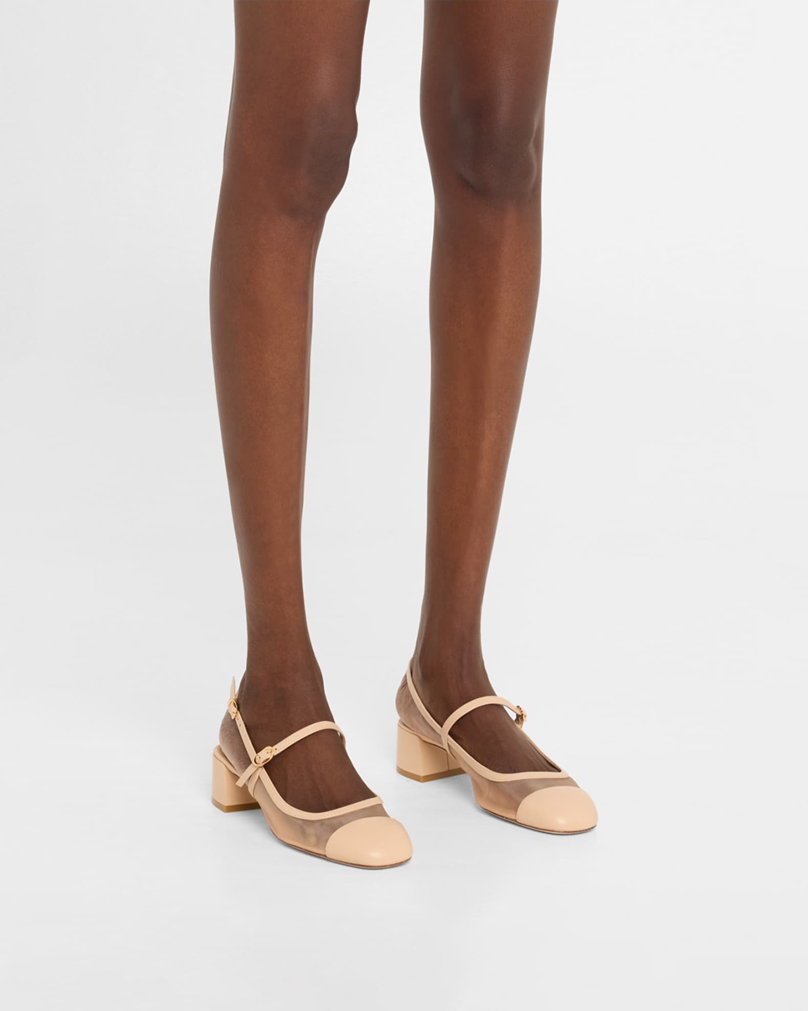 Maeve Mesh Mary Jane Slingback Pumps 1