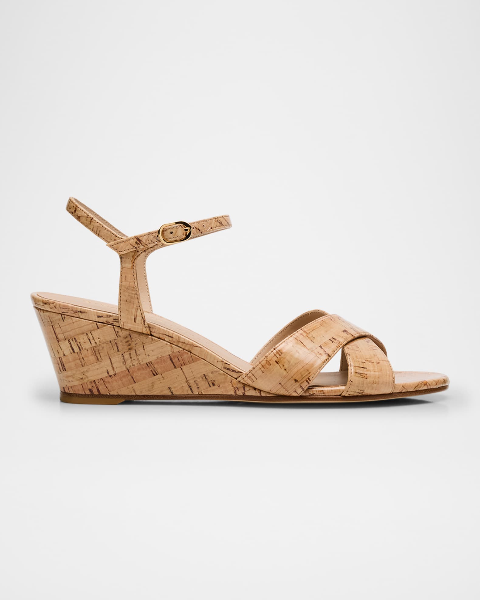 Dayna Cork Crisscross Wedge Sandals 0