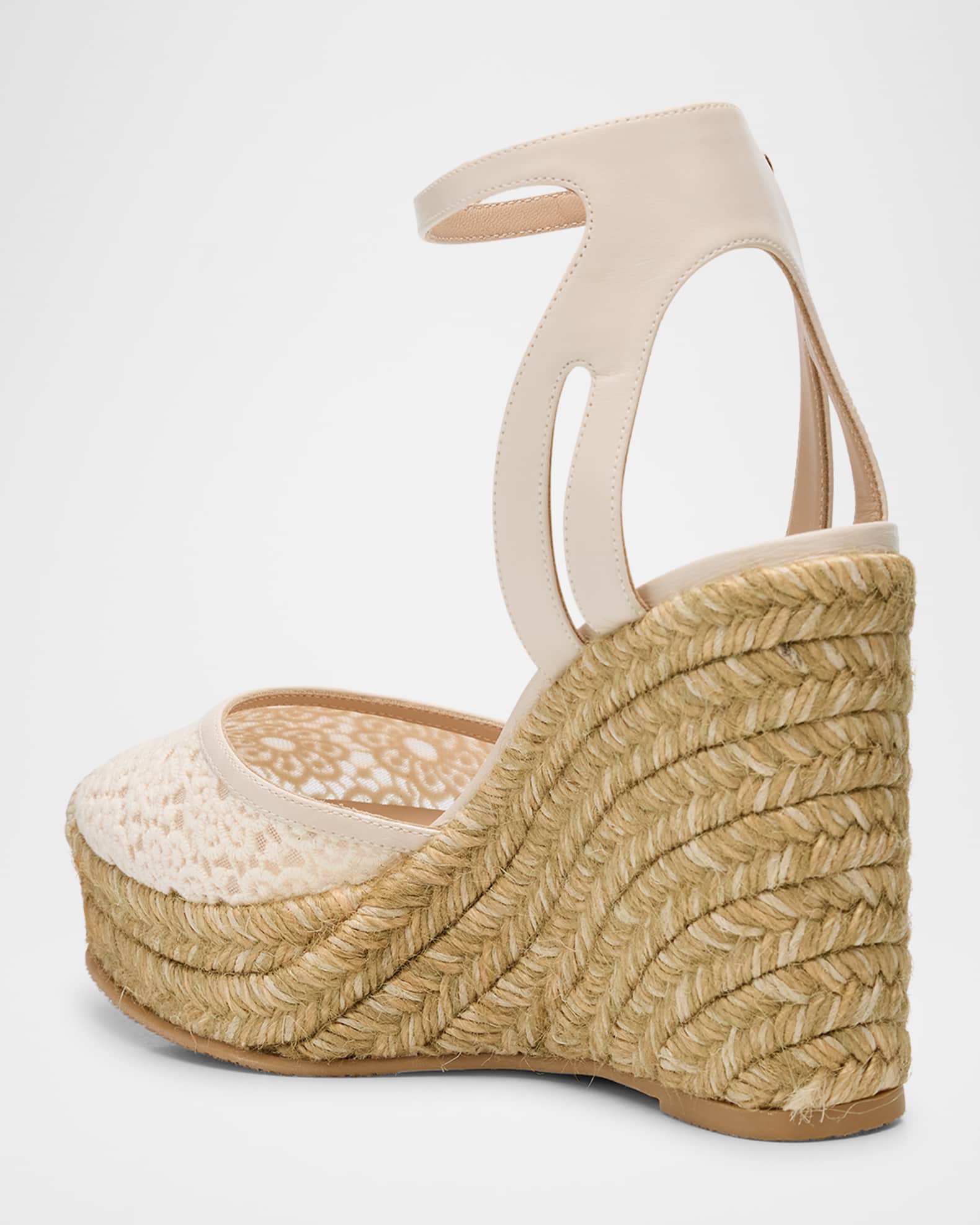 Sasha Lace Wedge Espadrilles 1