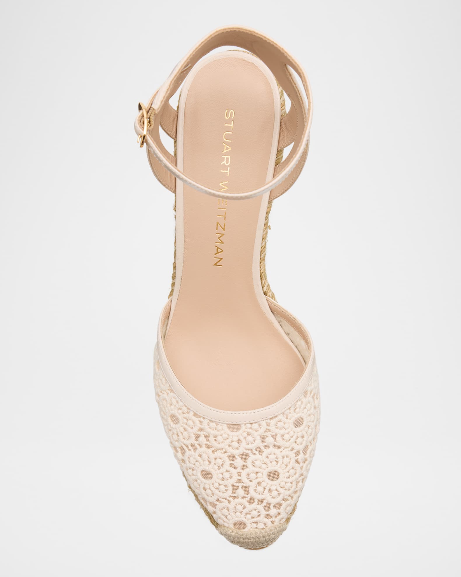Stuart Weitzman Sasha Lace Wedge Espadrilles | Neiman Marcus