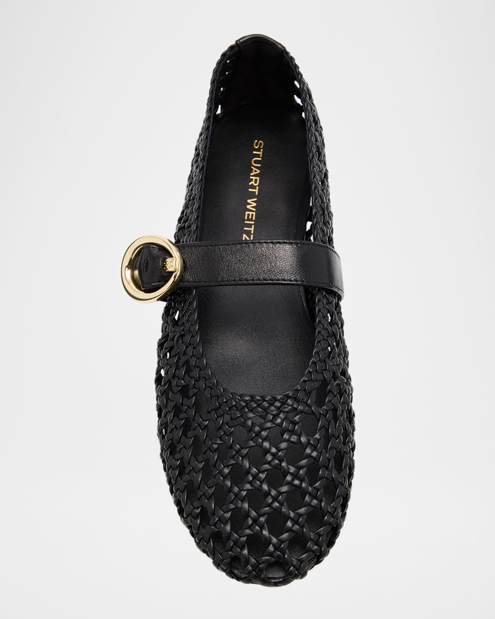 フラットシューズ Stuart Weitzman SS25 THEA MARYJANE BALLERINA (SK782MEW GOE) THEA MARY JANE in GOLDEN for Women | Stuart Weitzman®