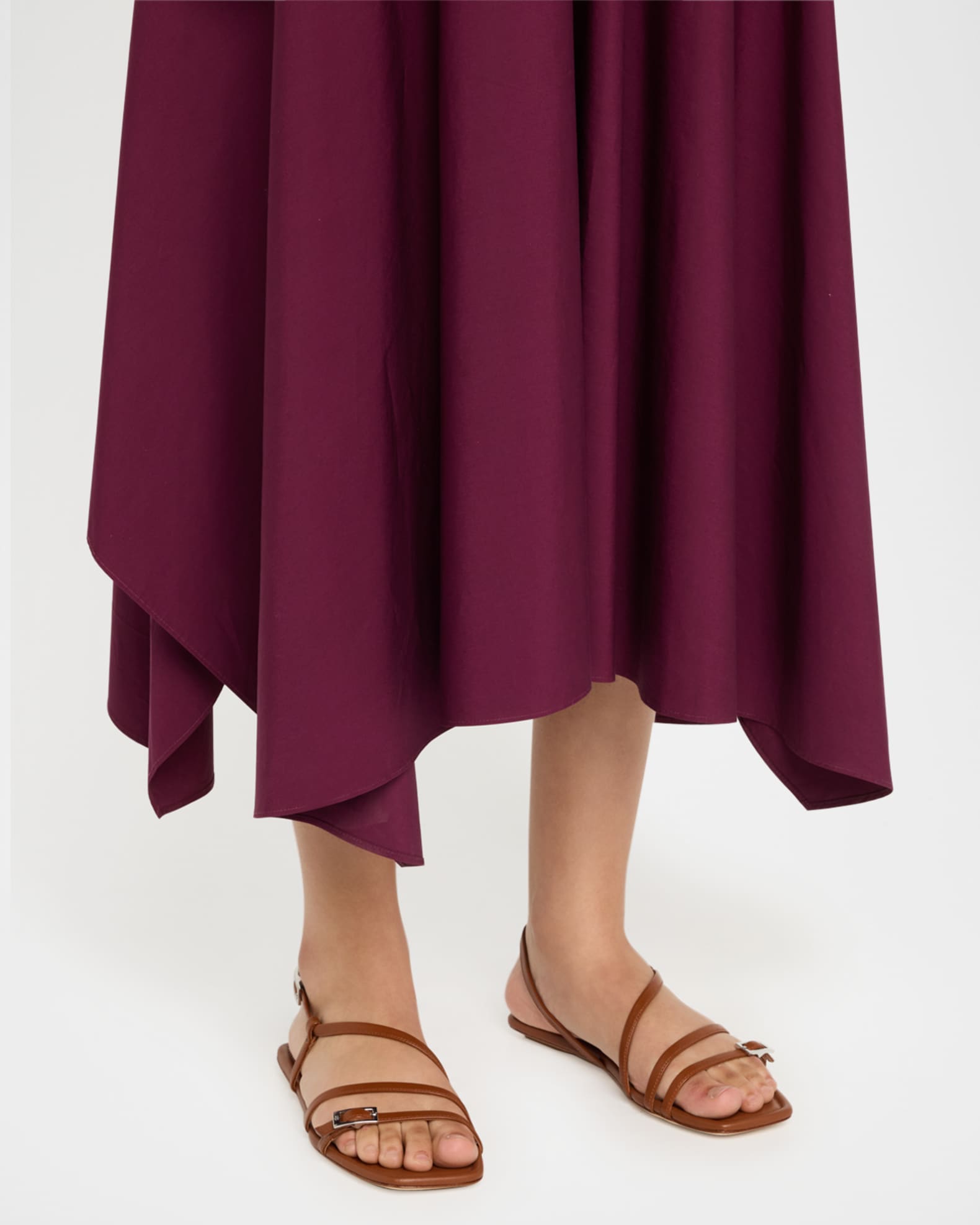 Georgie Leather Strappy Flat Sandals 1