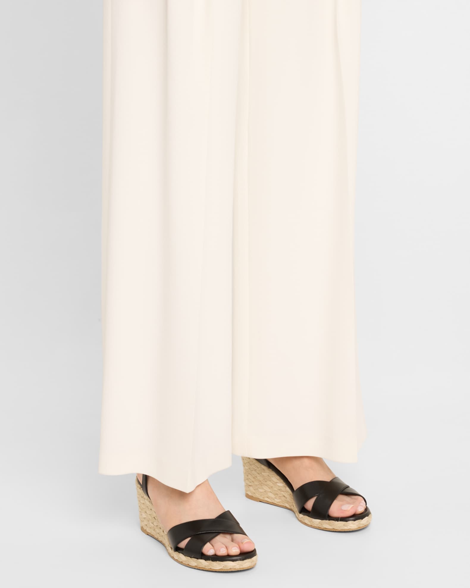 Dayna Leather Crisscross Espadrille Sandals 1