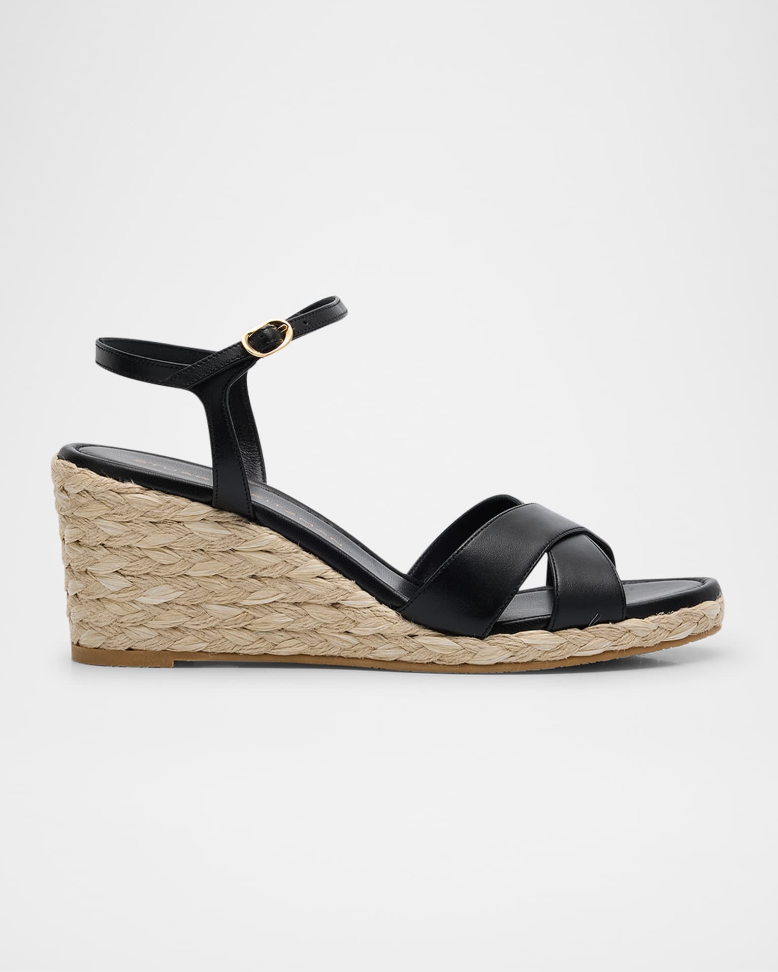 Dayna Leather Crisscross Espadrille Sandals 0