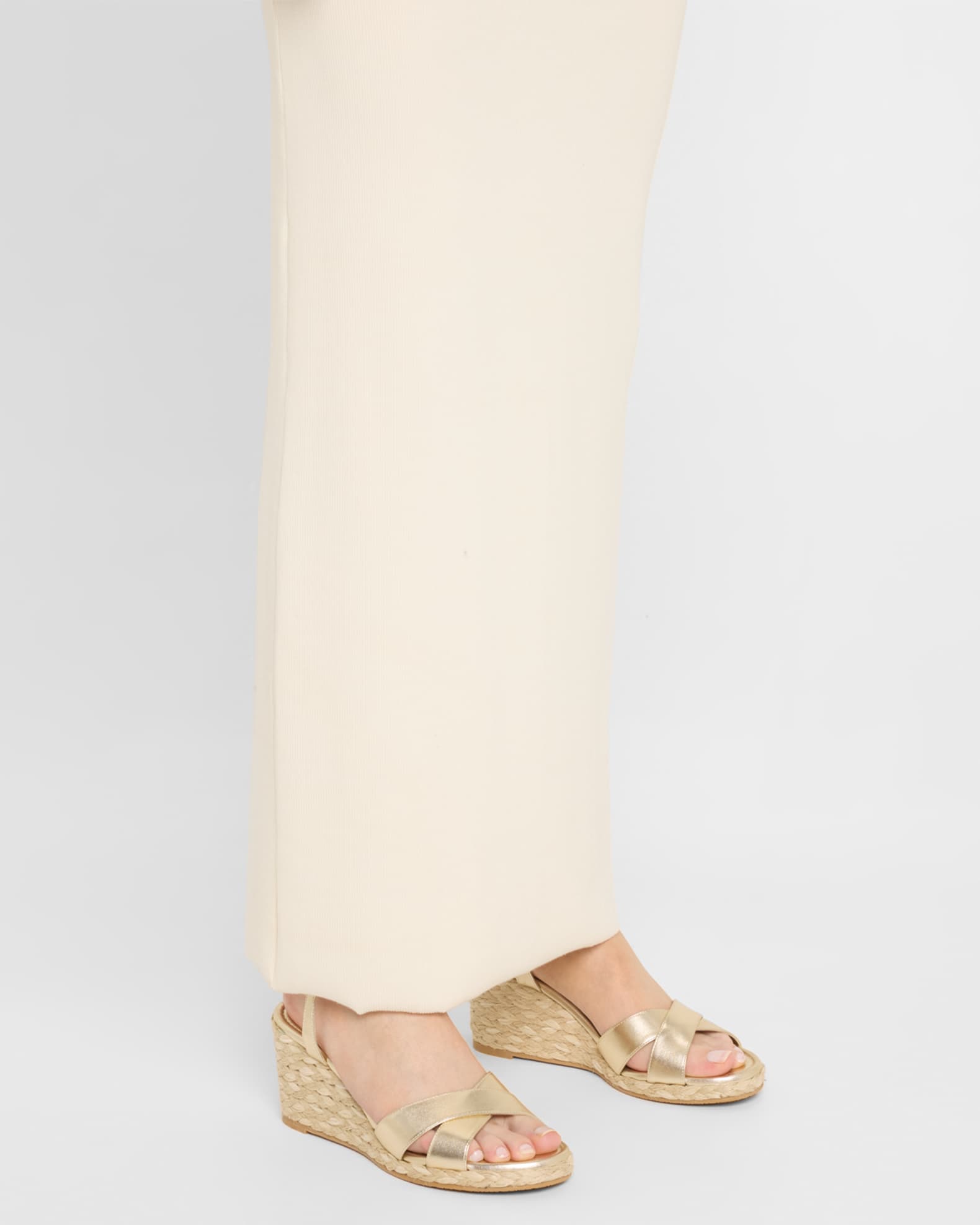 Dayna Metallic Crisscross Espadrille Sandals 1