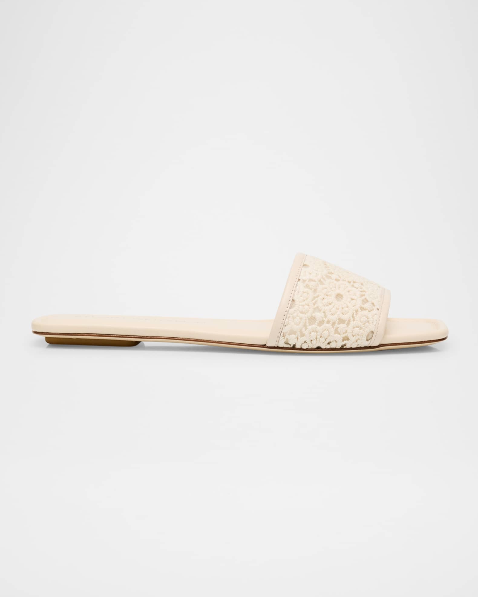 Fia Cotton Flat Slide Sandals 0