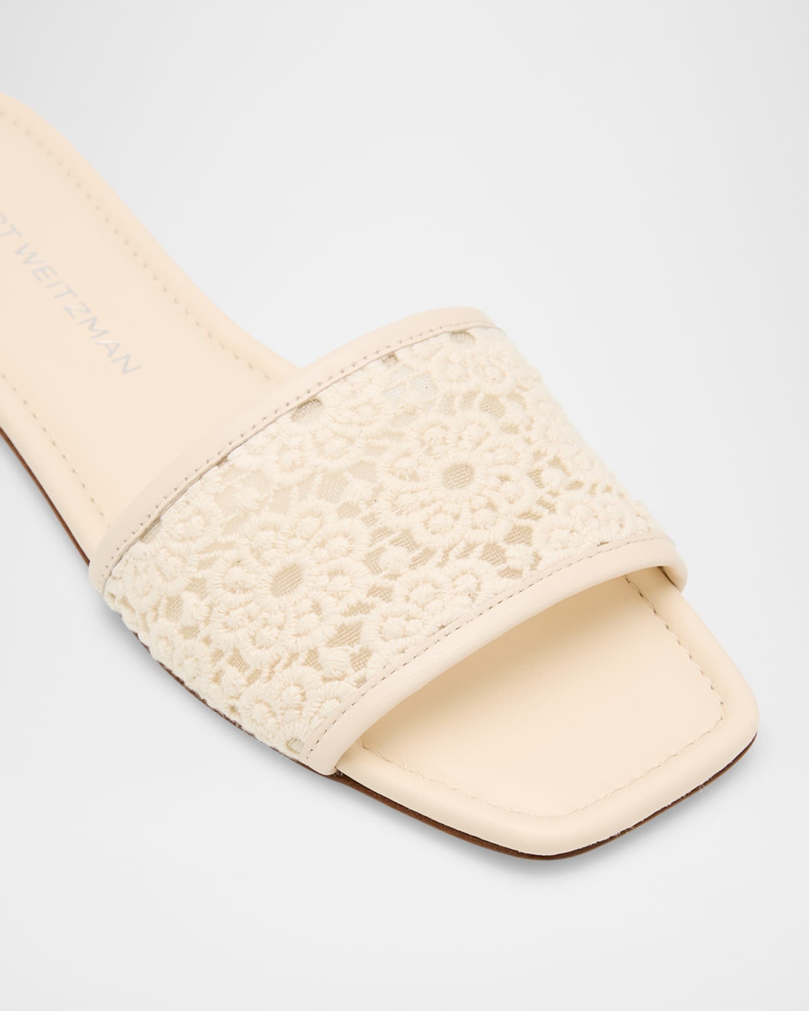 STUART WEITZMAN ホインテットトゥスリッホンフ SD465LID NCQ Stuart Weitzman Embossed Flip Flop Sandals Thong Sueded Sole