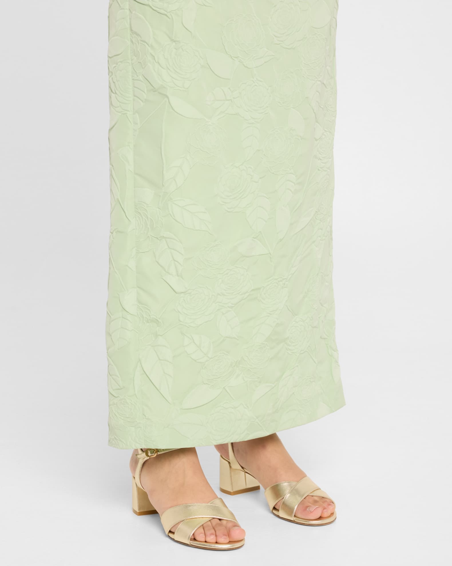 Dayna Metallic Leather Crisscross Sandals 1