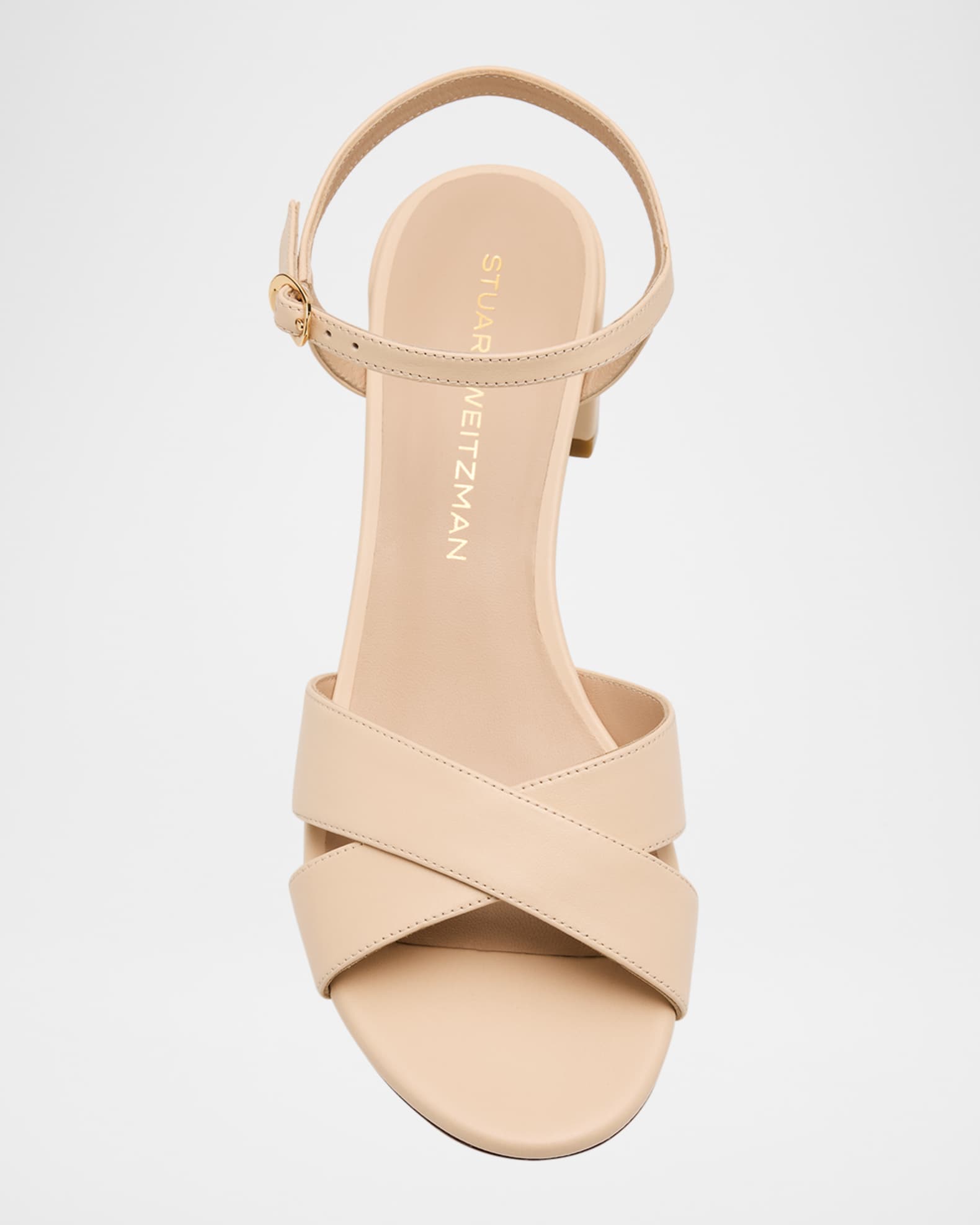 ステナ Stuart Weitzman Dayna Metallic Crisscross Wedge Sandals