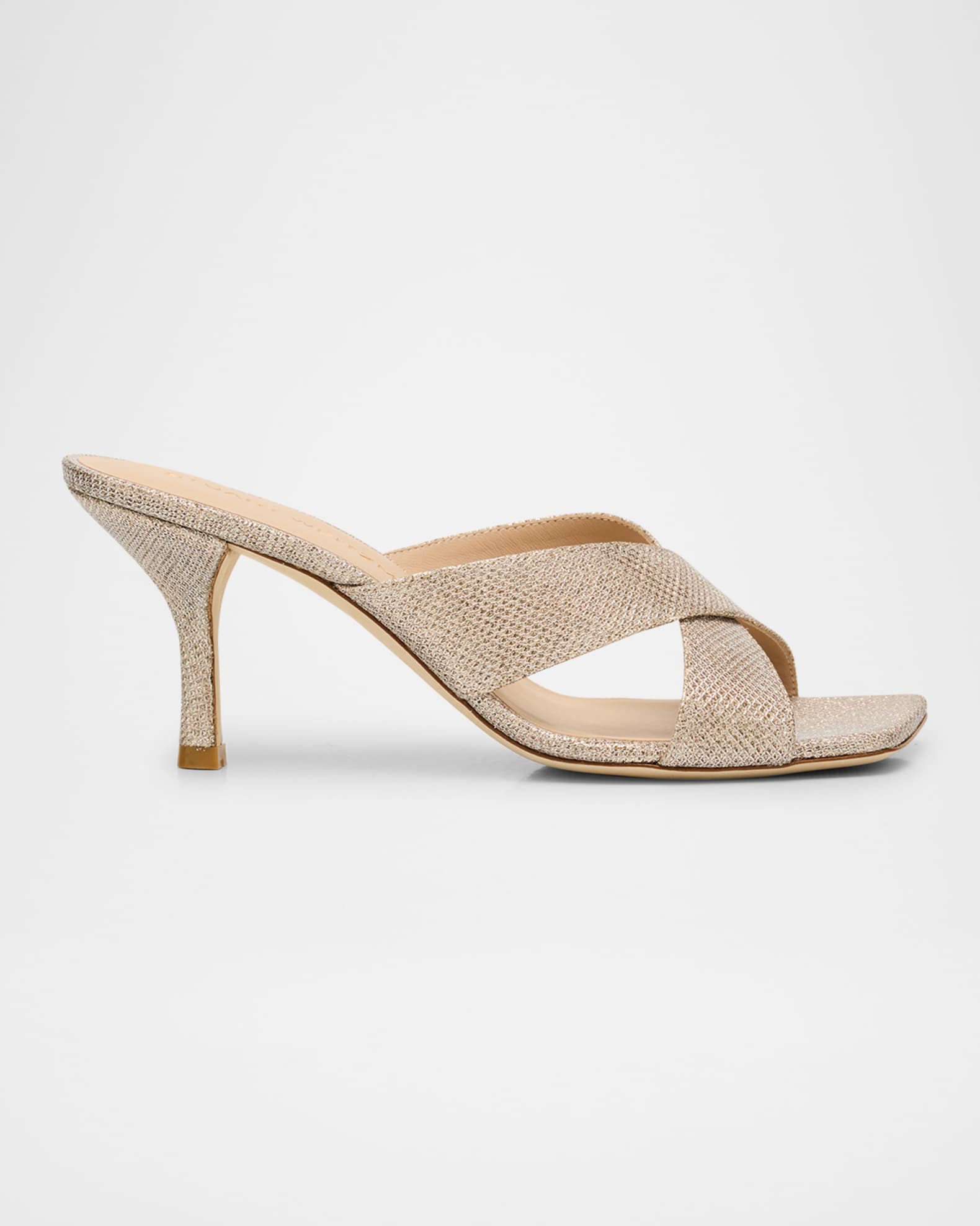 Dayna Metallic Crisscross Slide Sandals 0