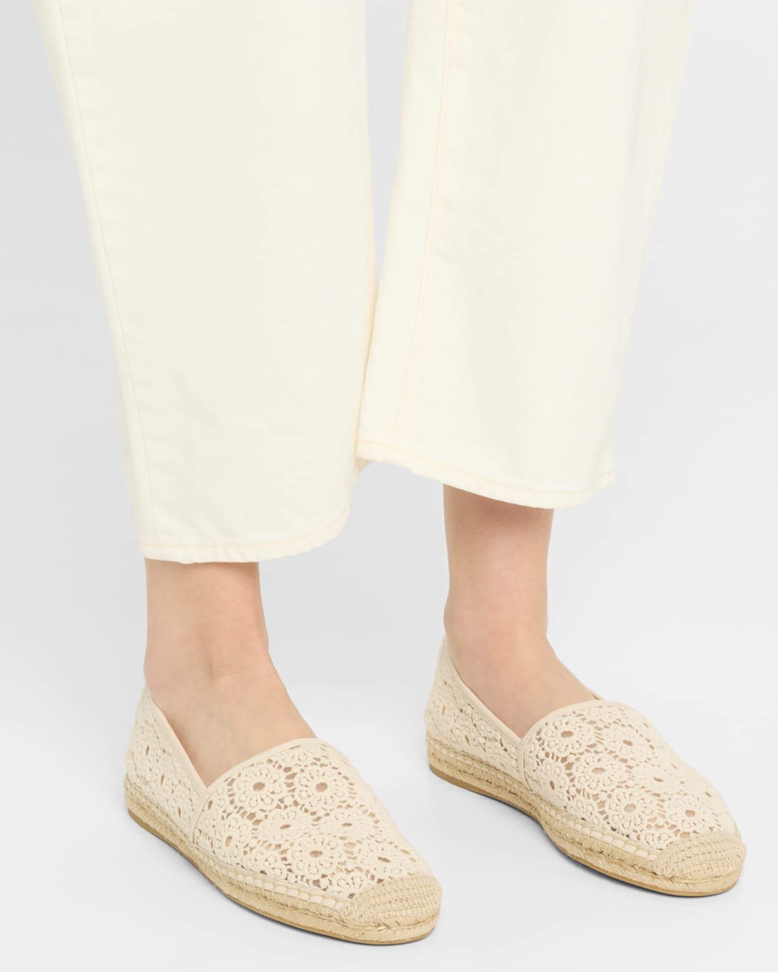Bareitall Cotton Espadrille Loafers 1