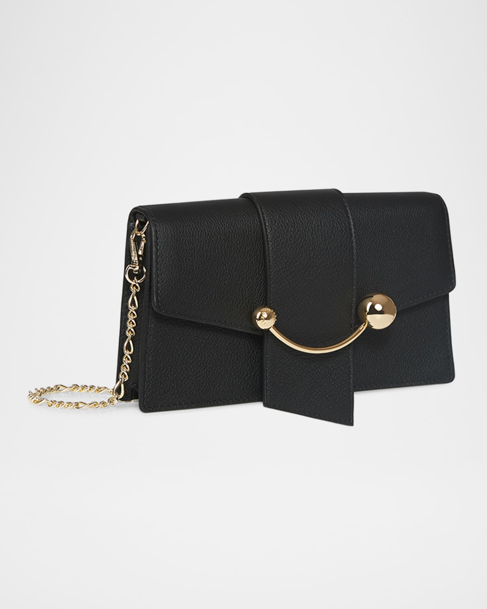Crescent Mini Leather Shoulder Bag 1