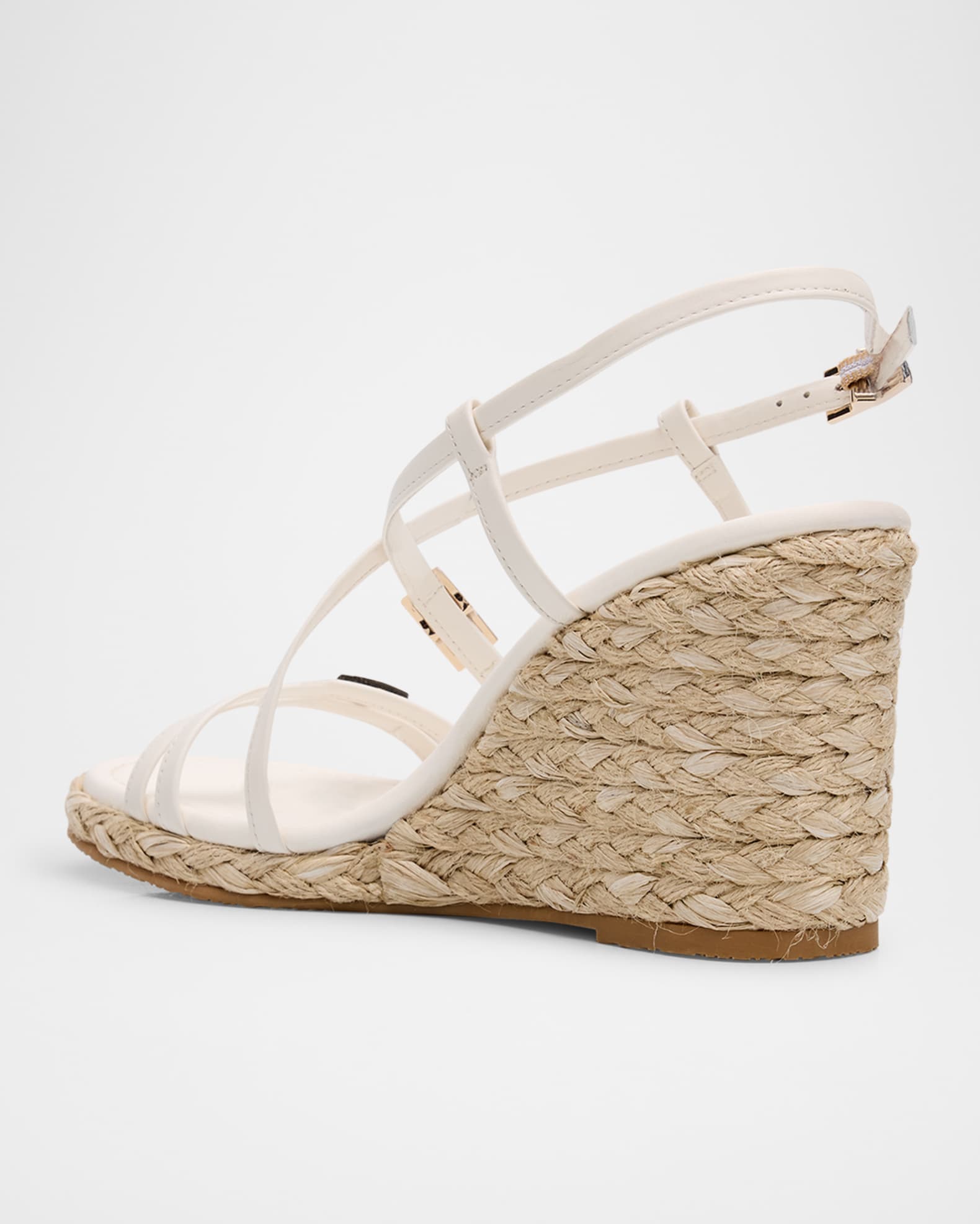 Stuart Weitzman Georgie Strappy Wedge Espadrille Sandals