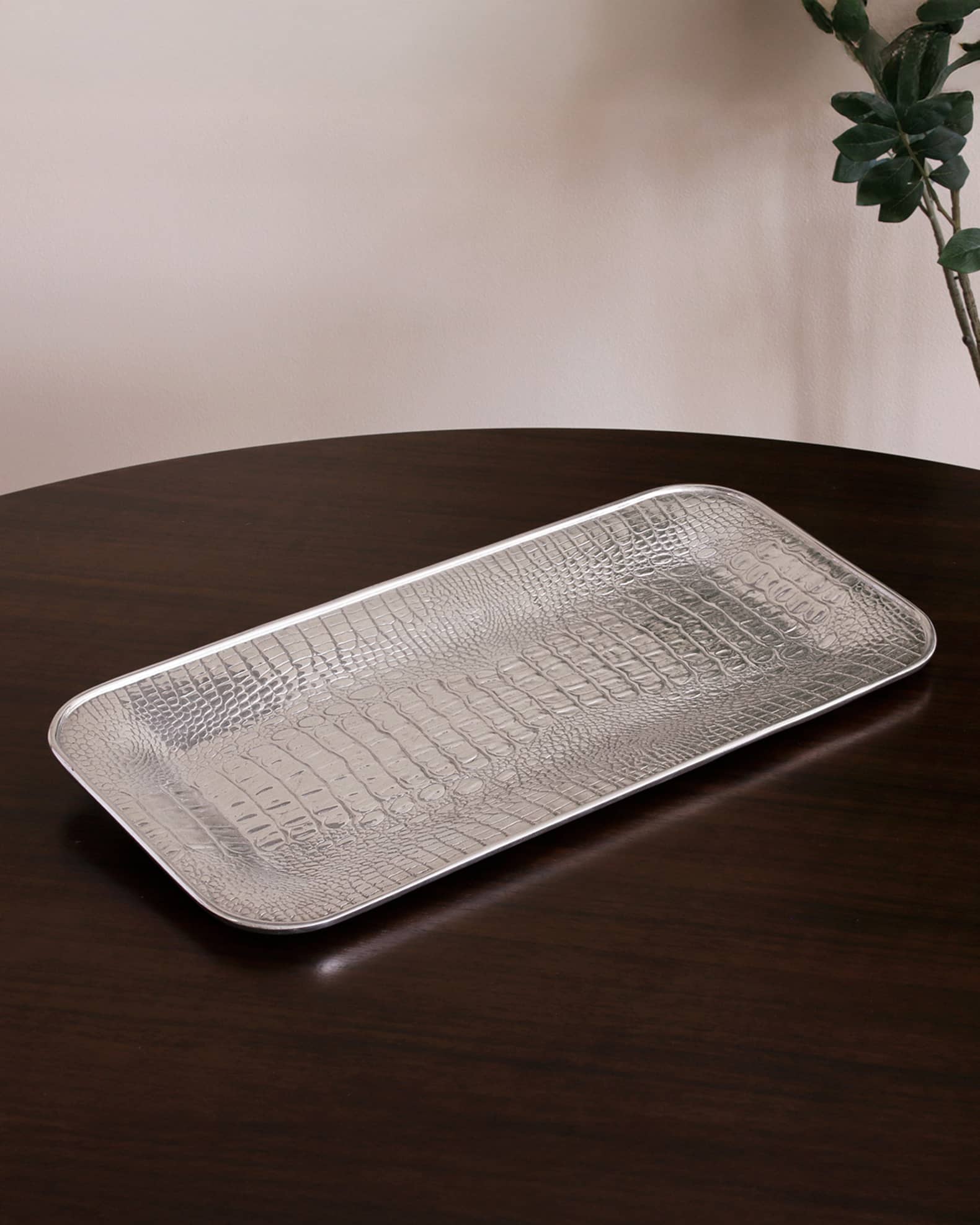 Pieles Croc Long Rectangular Tray 0