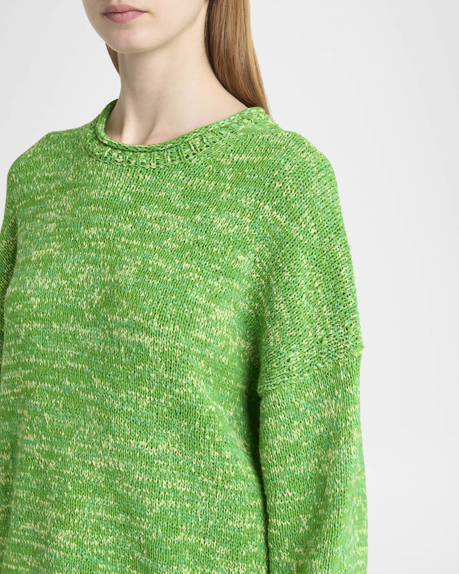 JW Anderson Space Dye Crewneck Sweater | Neiman Marcus JW Anderson Space Dye Crewneck Sweater | Neiman Marcus
