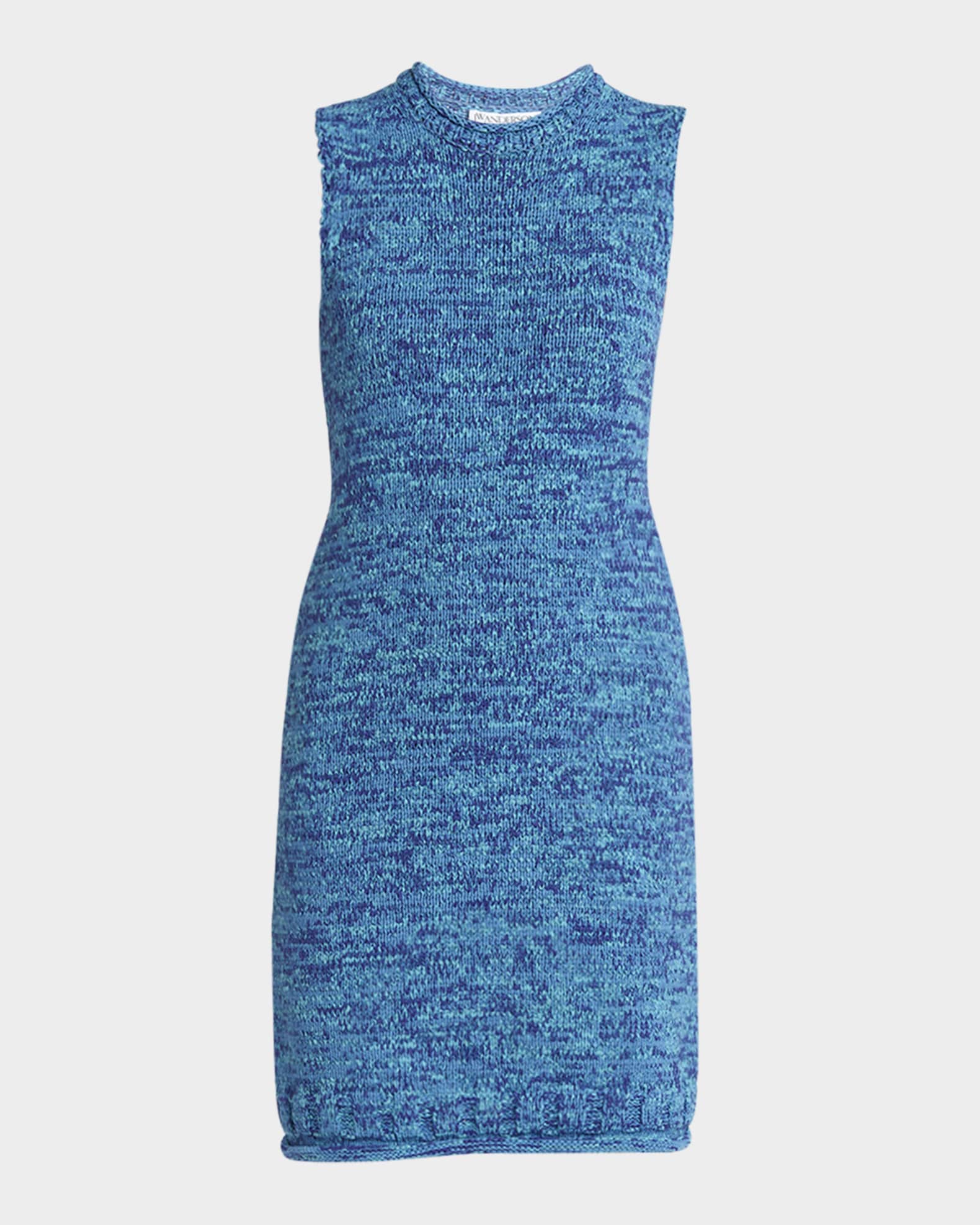 Space Dye Knit Sleeveless Mini Dress 0